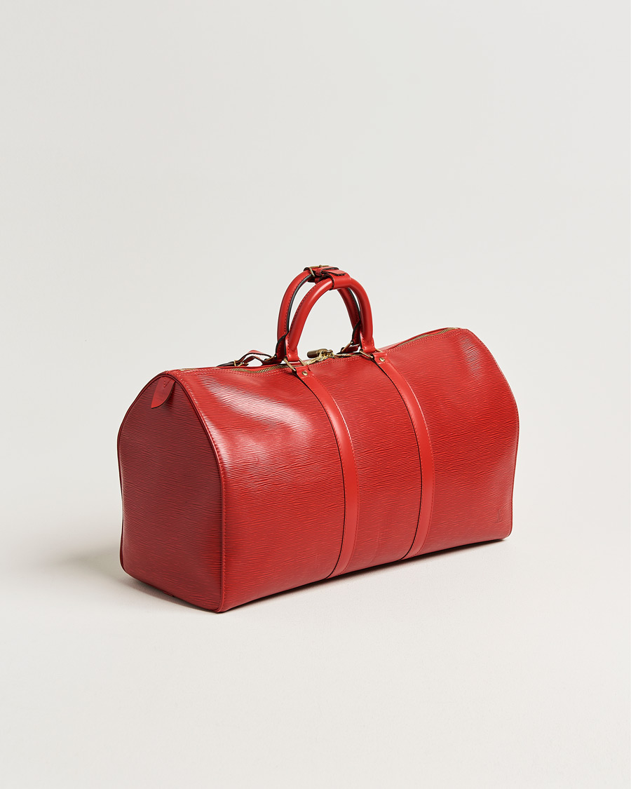 Hombres | Pre-Owned & Vintage Bags | Louis Vuitton Pre-Owned | Keepall 50 Epi Leather Red