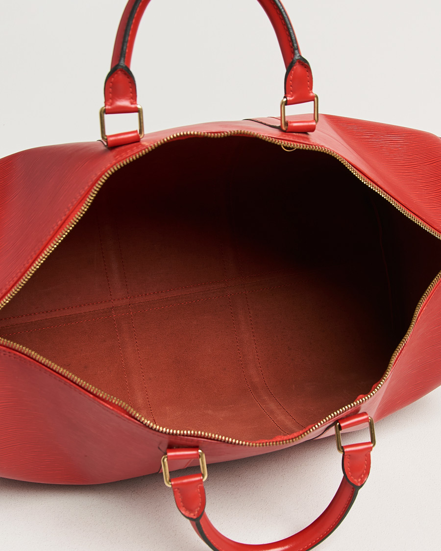 Hombres | Pre-Owned & Vintage Bags | Louis Vuitton Pre-Owned | Keepall 50 Epi Leather Red