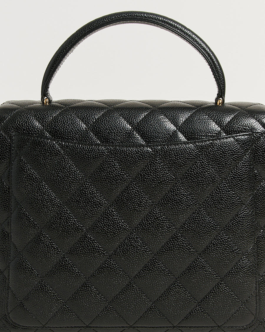 Hombres | Pre-Owned & Vintage Bags | Chanel Pre-Owned | Kelly Top Handle Bag Caviar Black