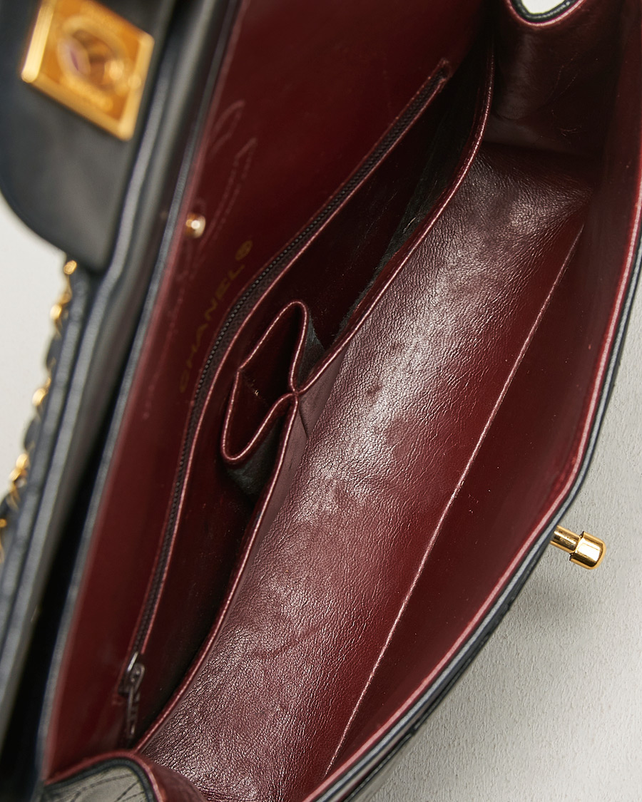 Hombres | Pre-Owned & Vintage Bags | Chanel Pre-Owned | Single Flap Bag Lambskin Black