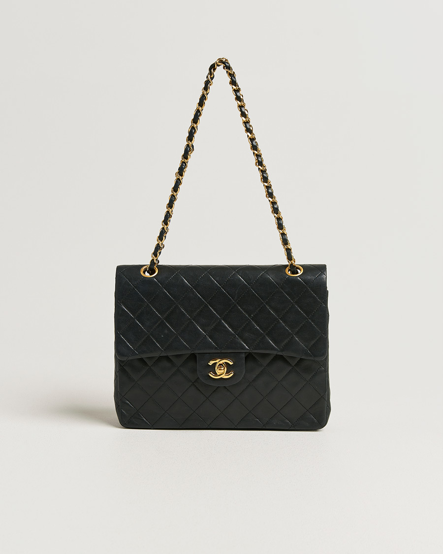 Hombres | Pre-Owned & Vintage Bags | Chanel Pre-Owned | Classic Double Flap Small Lamskin Black