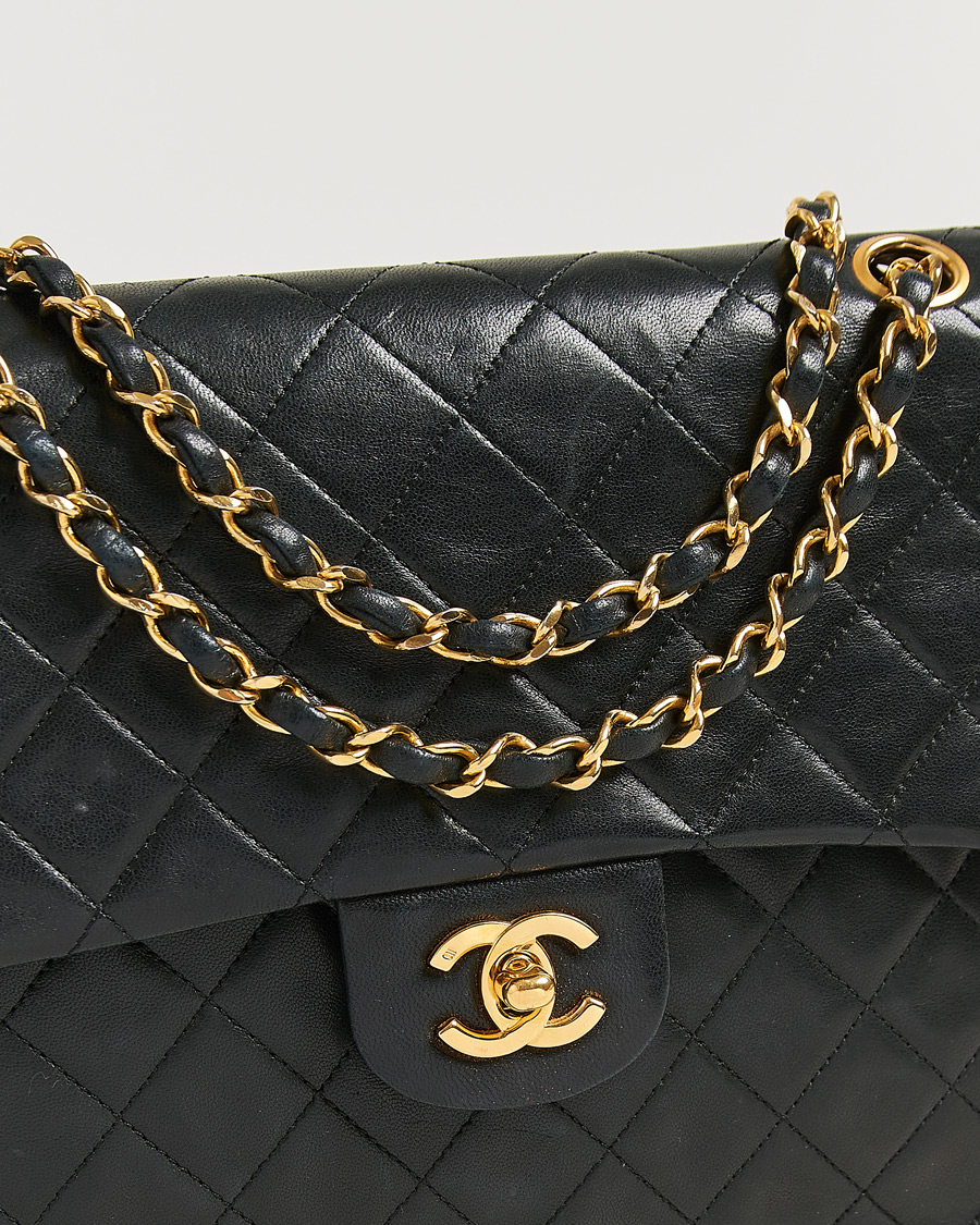 Hombres | Pre-Owned & Vintage Bags | Chanel Pre-Owned | Classic Double Flap Small Lamskin Black
