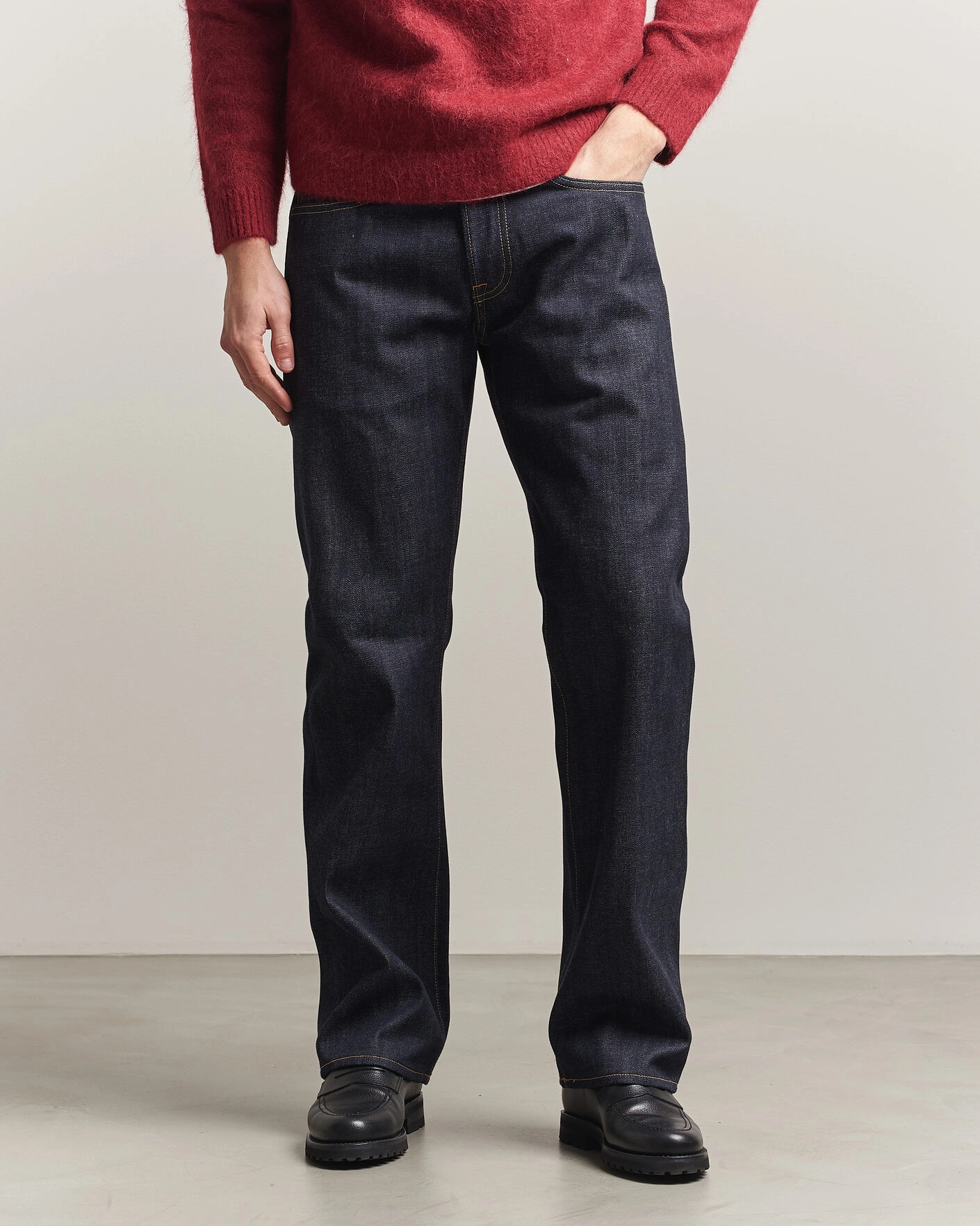 Hombres | Vaqueros | EDWIN | No.47 Regular Straight Selvage Jeans Unwashed