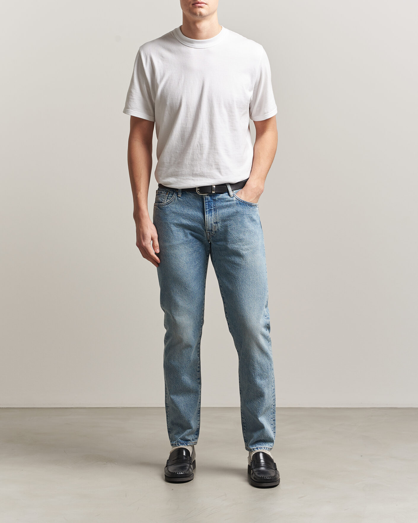 Hombres | Pantalones | EDWIN | Regular Tapered Jeans Used Light Blue