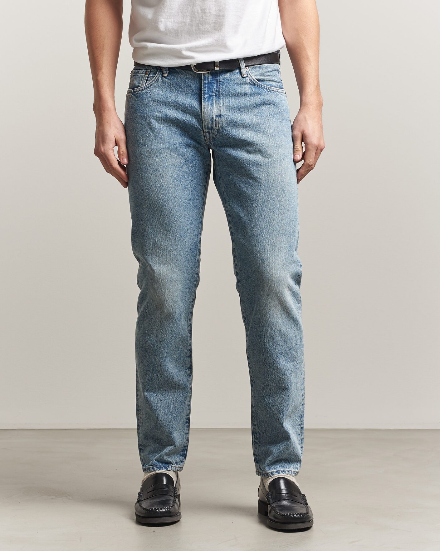 Hombres | Pantalones | EDWIN | Regular Tapered Jeans Used Light Blue