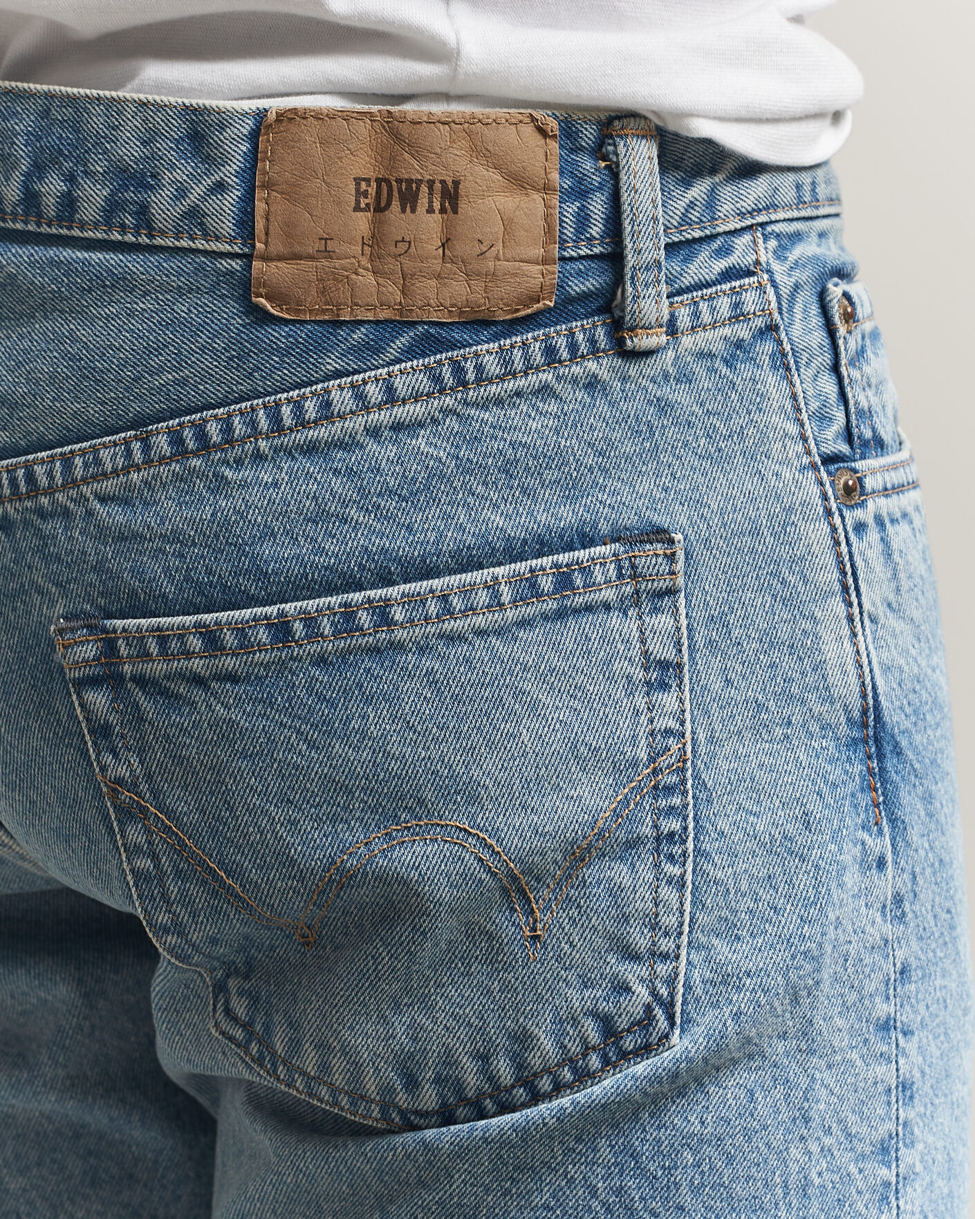 Hombres | Pantalones | EDWIN | Regular Tapered Jeans Used Light Blue