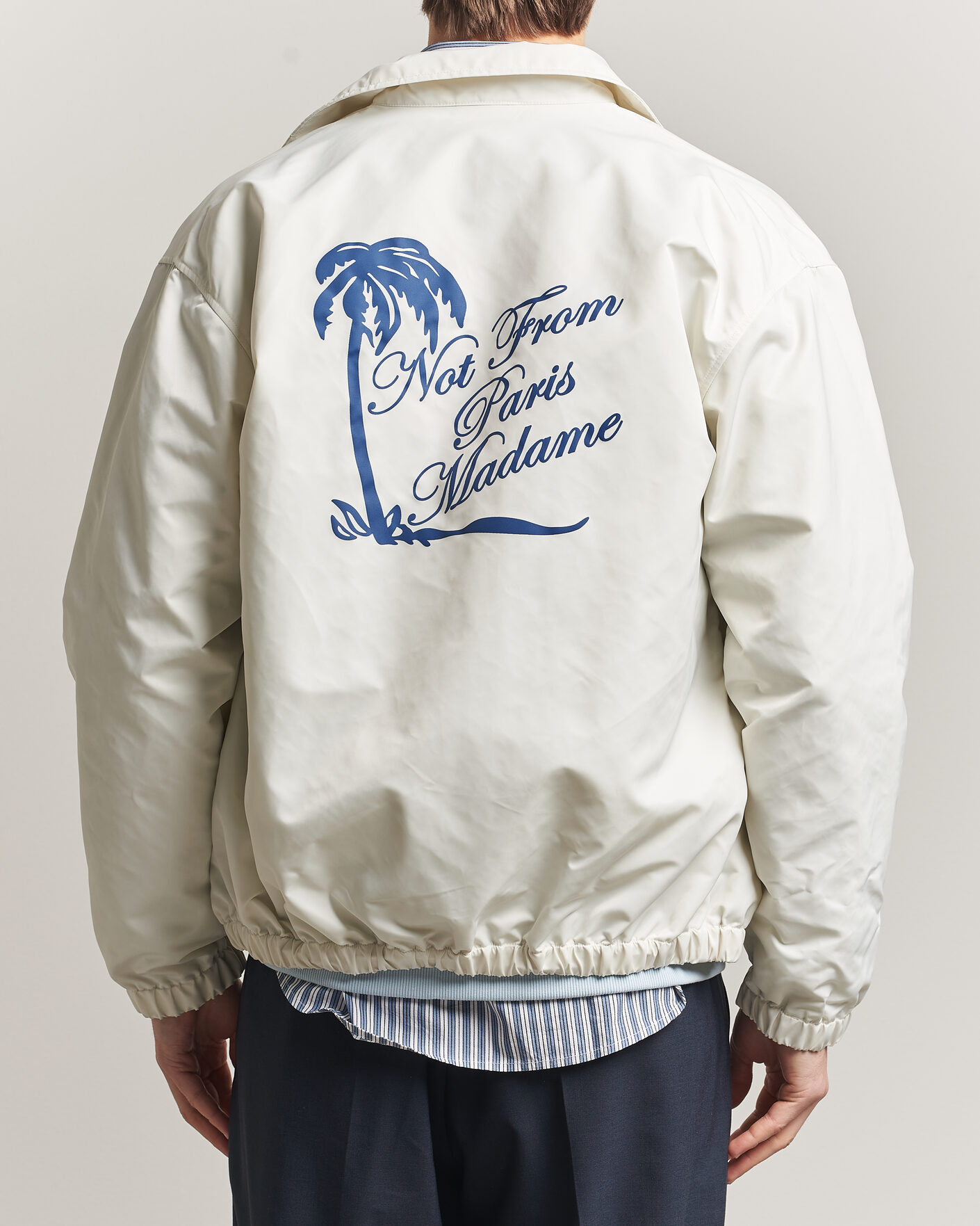 Hombres | Abrigos y chaquetas | Drôle de Monsieur | Palmier Slogan Coach Jacket Off White