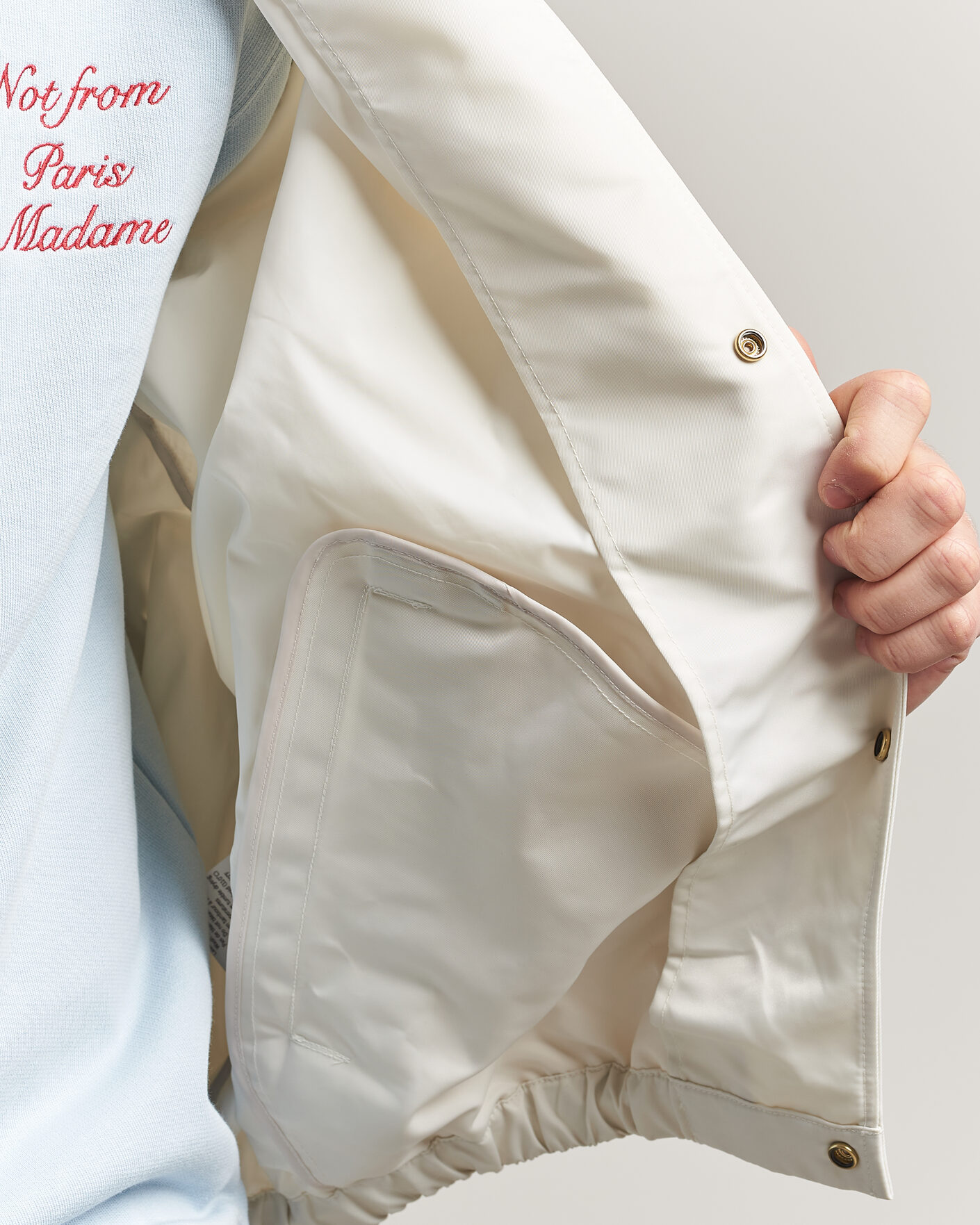 Hombres | Abrigos y chaquetas | Drôle de Monsieur | Palmier Slogan Coach Jacket Off White