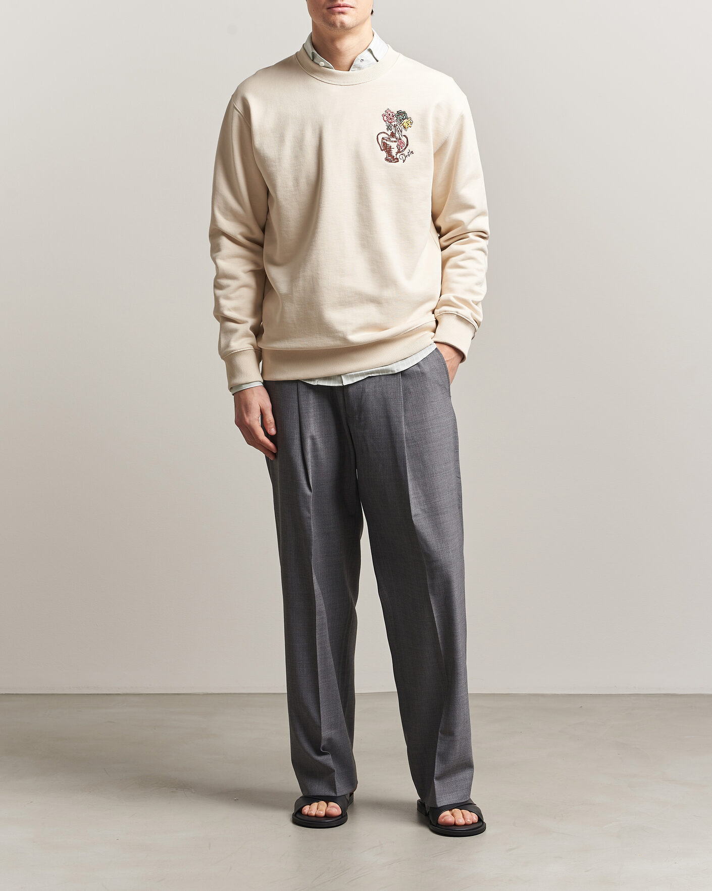 Hombres | Jerséis y prendas de punto | Drôle de Monsieur | Vase Havana Sweatshirt Sand