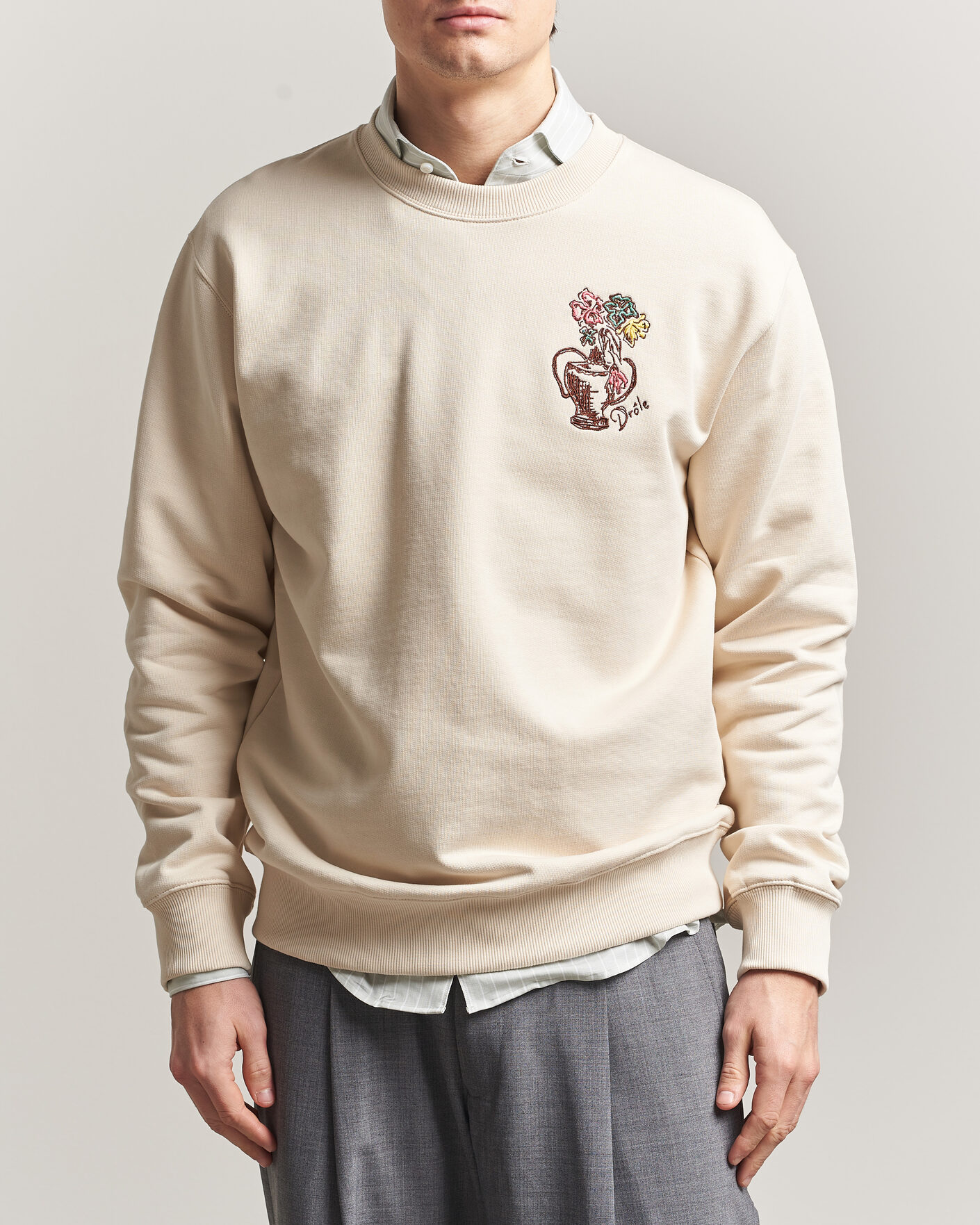 Hombres | Jerséis y prendas de punto | Drôle de Monsieur | Vase Havana Sweatshirt Sand