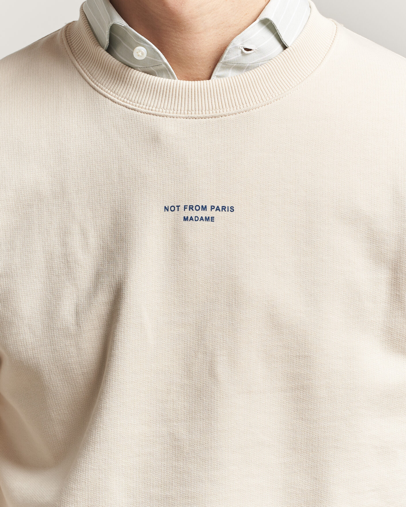 Hombres | Jerséis y prendas de punto | Drôle de Monsieur | Classic Slogan Sweatshirt Sand