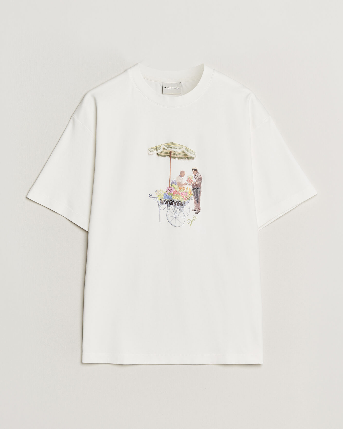 Hombres | Camisetas | Drôle de Monsieur | Fleuriste T-Shirt Off White