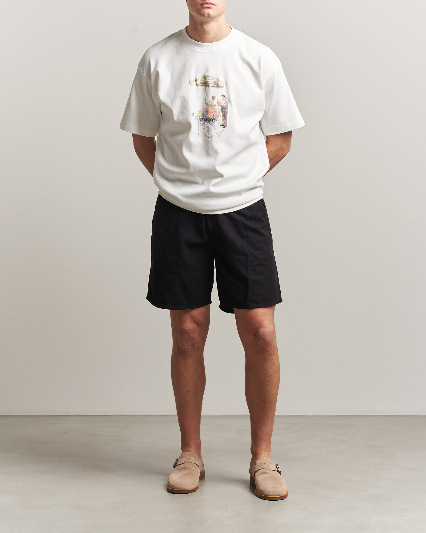 Hombres | Camisetas | Drôle de Monsieur | Fleuriste T-Shirt Off White