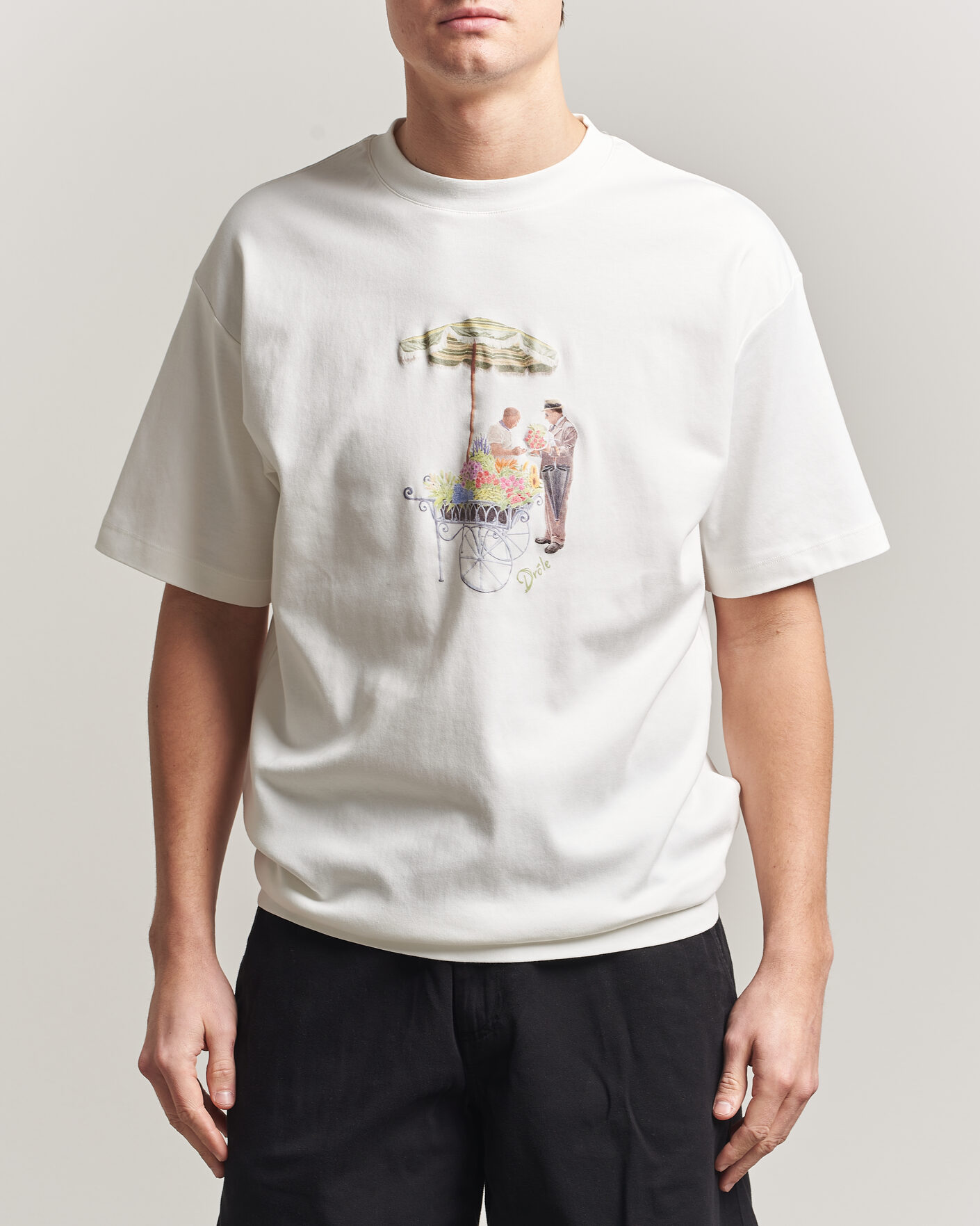 Hombres | Camisetas | Drôle de Monsieur | Fleuriste T-Shirt Off White
