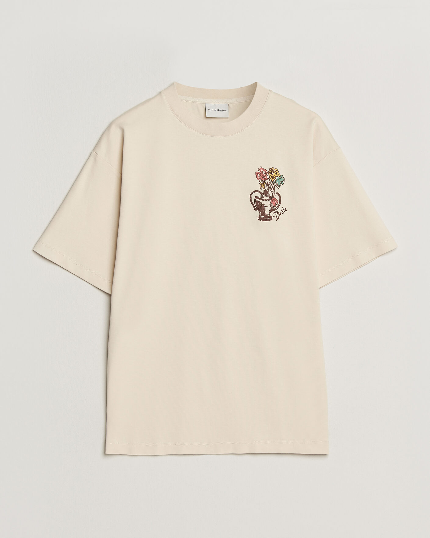 Hombres | Camisetas | Drôle de Monsieur | Vase Havana T-Shirt Sand