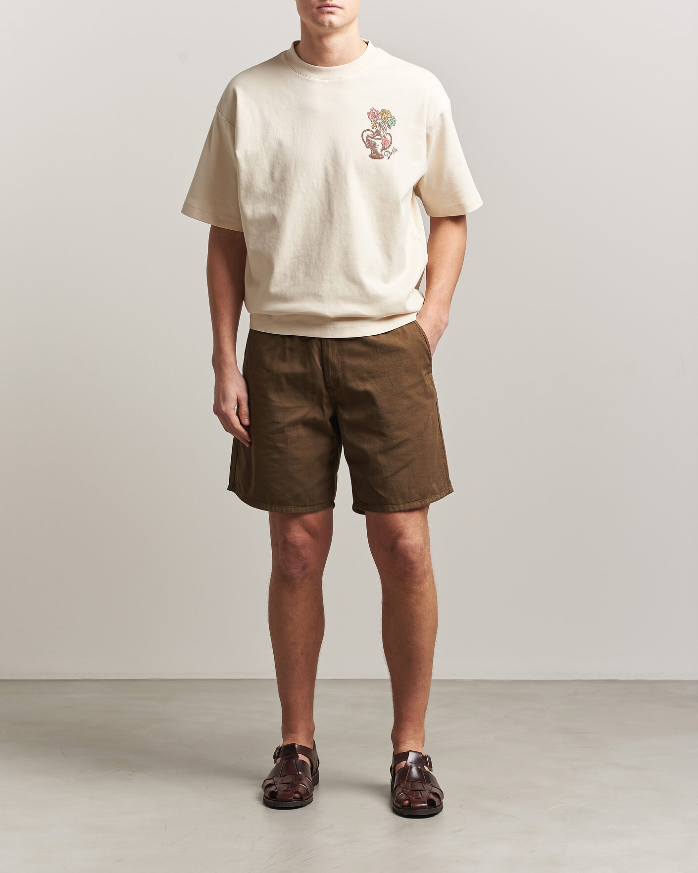 Hombres | Camisetas | Drôle de Monsieur | Vase Havana T-Shirt Sand