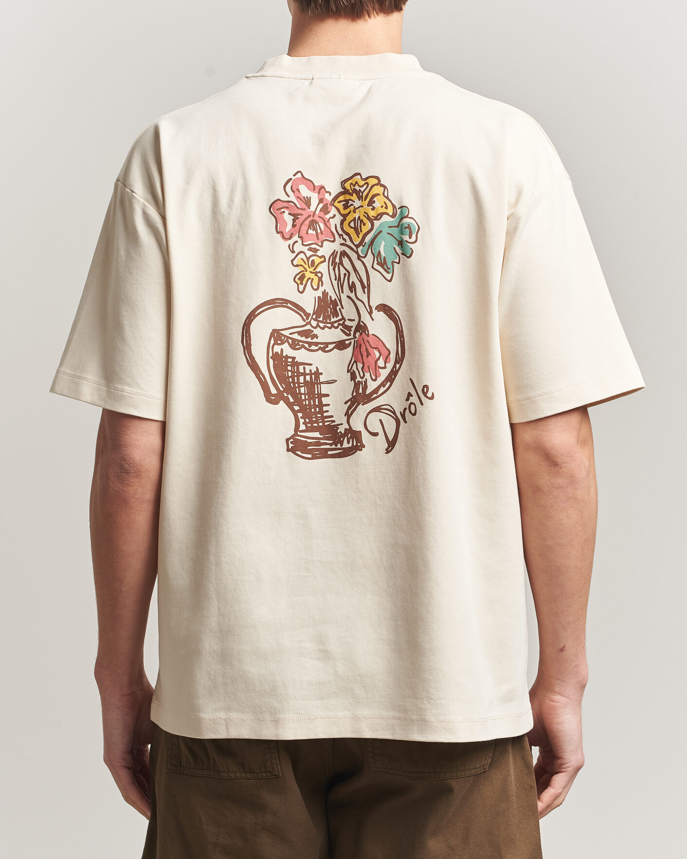 Hombres | Camisetas | Drôle de Monsieur | Vase Havana T-Shirt Sand