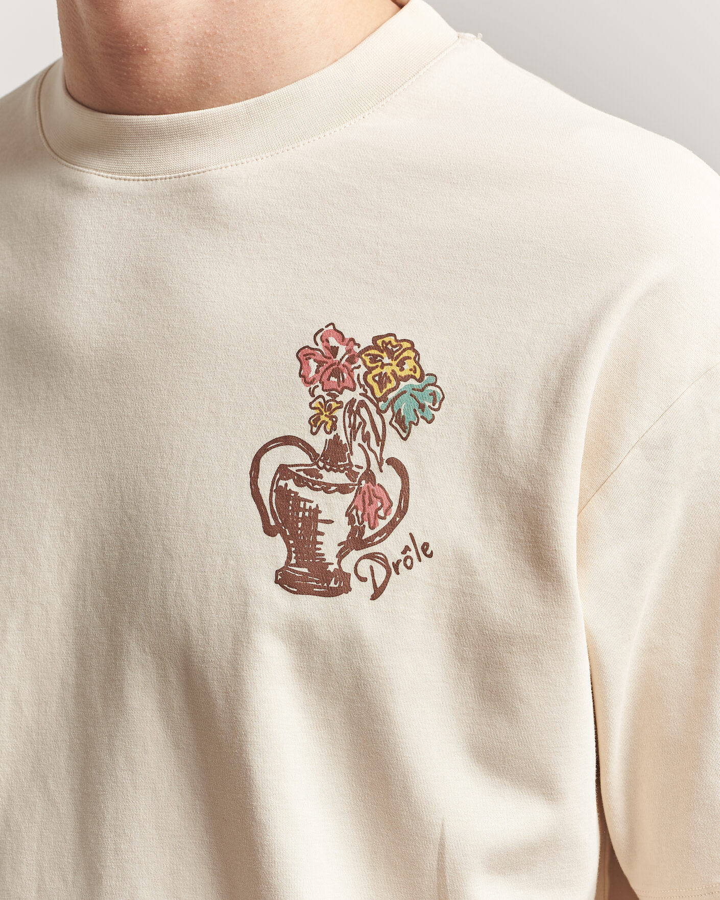 Hombres | Camisetas | Drôle de Monsieur | Vase Havana T-Shirt Sand
