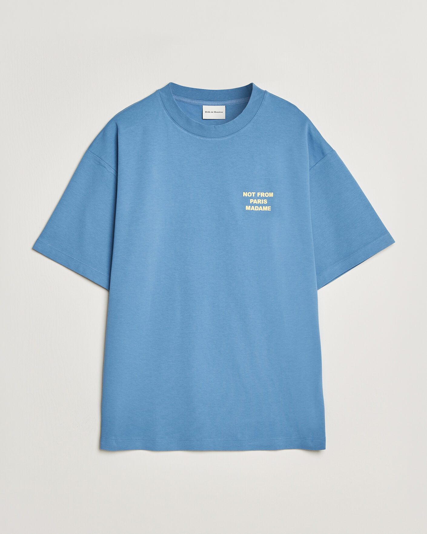 Hombres | Camisetas | Drôle de Monsieur | Slogan T-Shirt Atlantic Blue