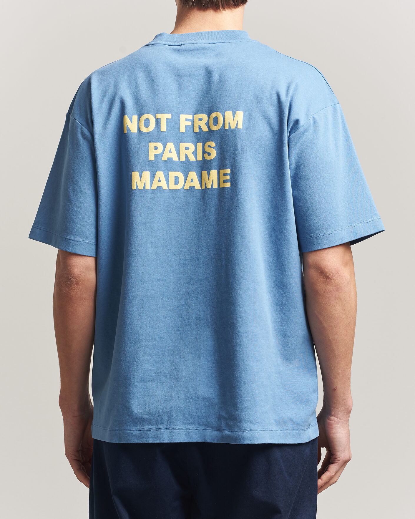 Hombres | Camisetas | Drôle de Monsieur | Slogan T-Shirt Atlantic Blue