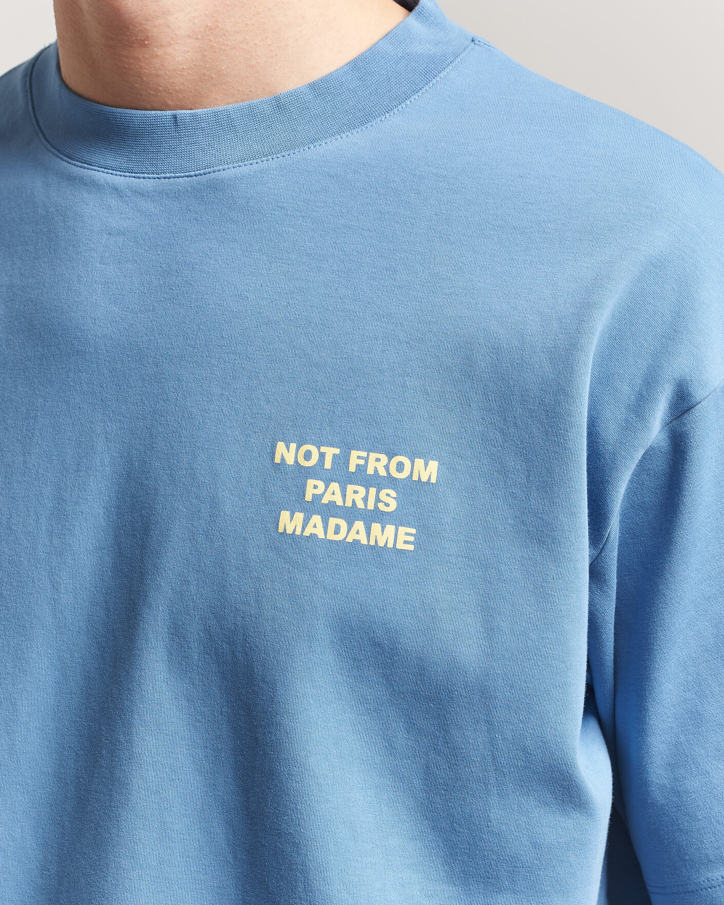 Hombres | Camisetas | Drôle de Monsieur | Slogan T-Shirt Atlantic Blue