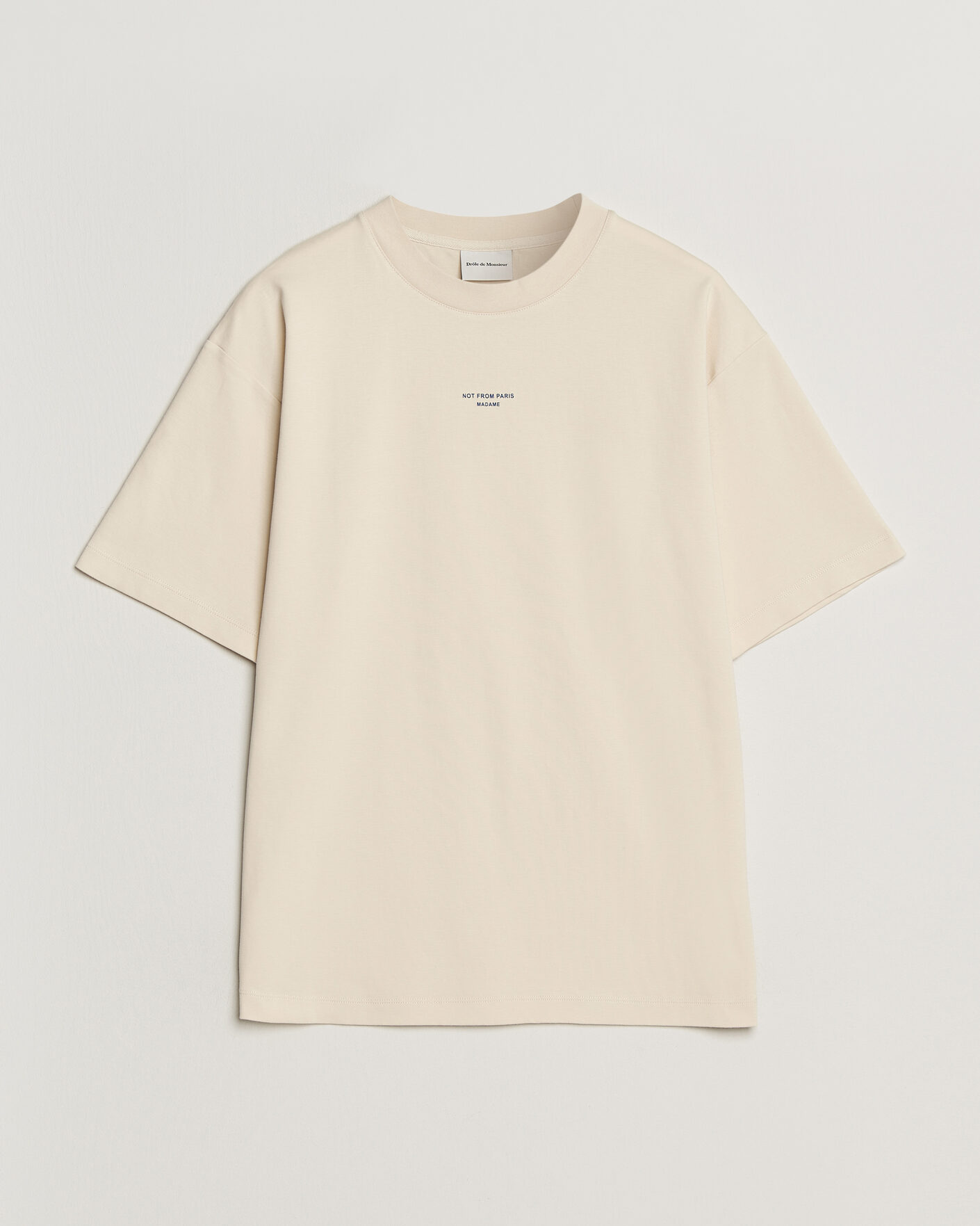 Hombres | Camisetas | Drôle de Monsieur | Classic Slogan T-Shirt Sand