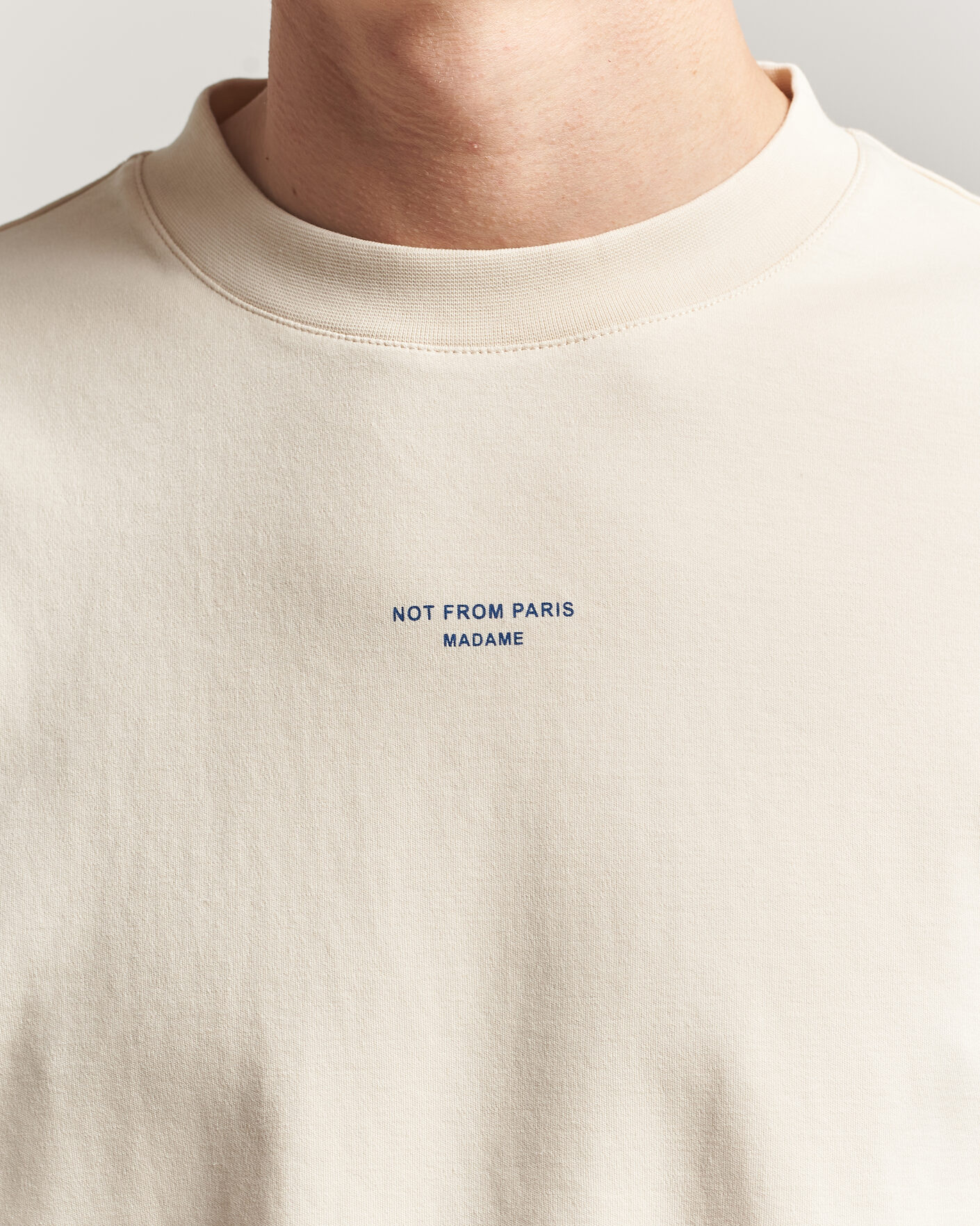 Hombres | Camisetas | Drôle de Monsieur | Classic Slogan T-Shirt Sand
