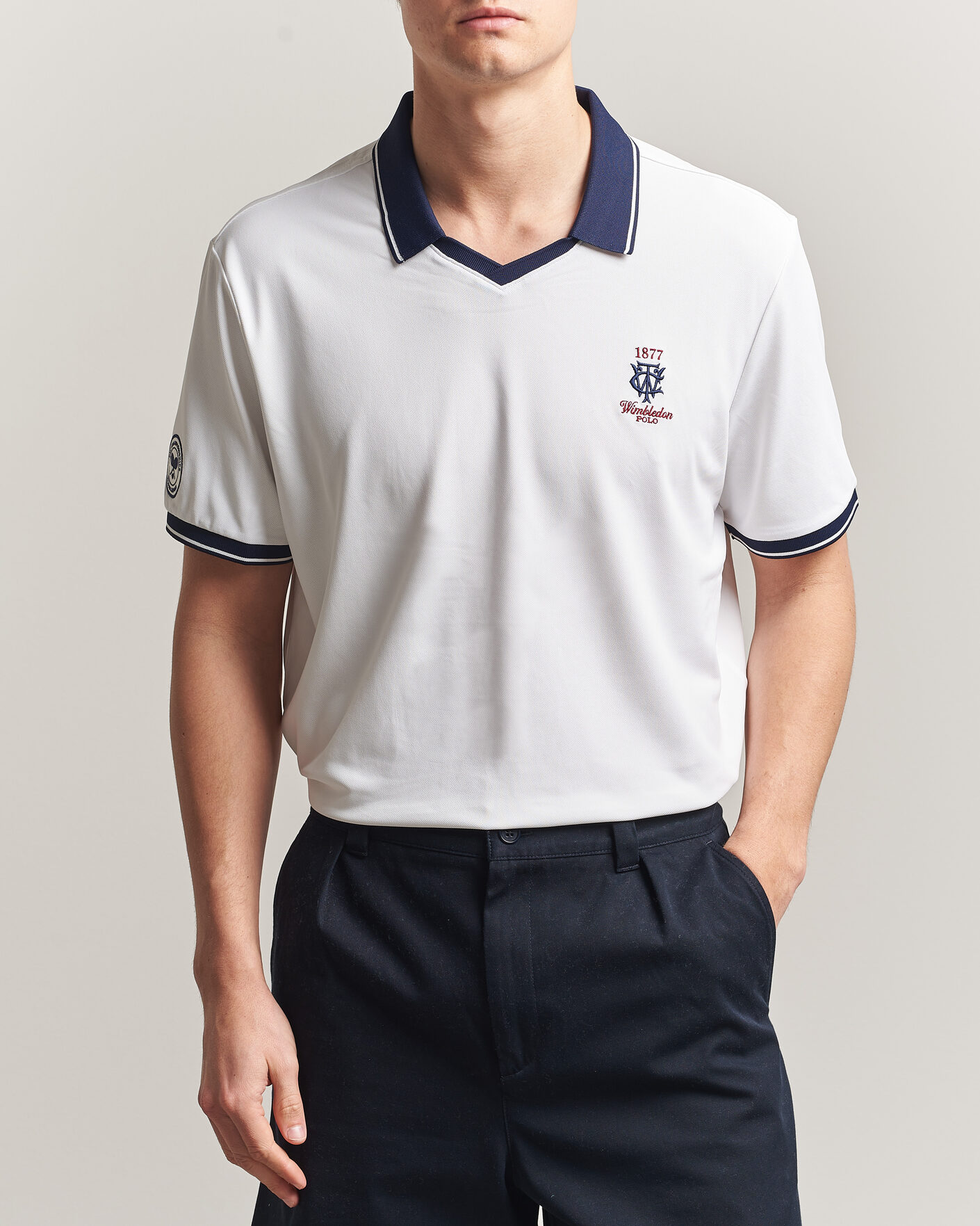 Hombres | Polos | Polo Ralph Lauren | Knitted Performance Polo Ceramic White