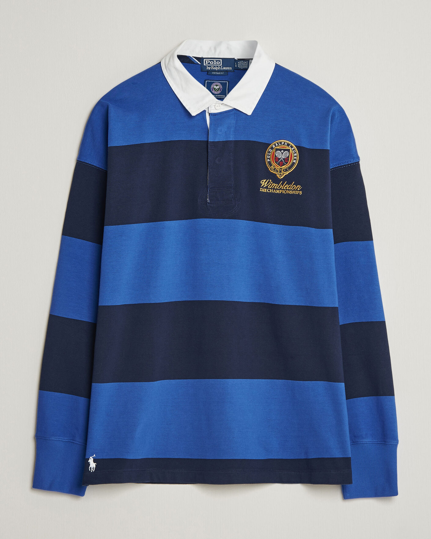 Hombres | Jerséis y prendas de punto | Polo Ralph Lauren | Striped Rugby Pullover Collegiate Blue
