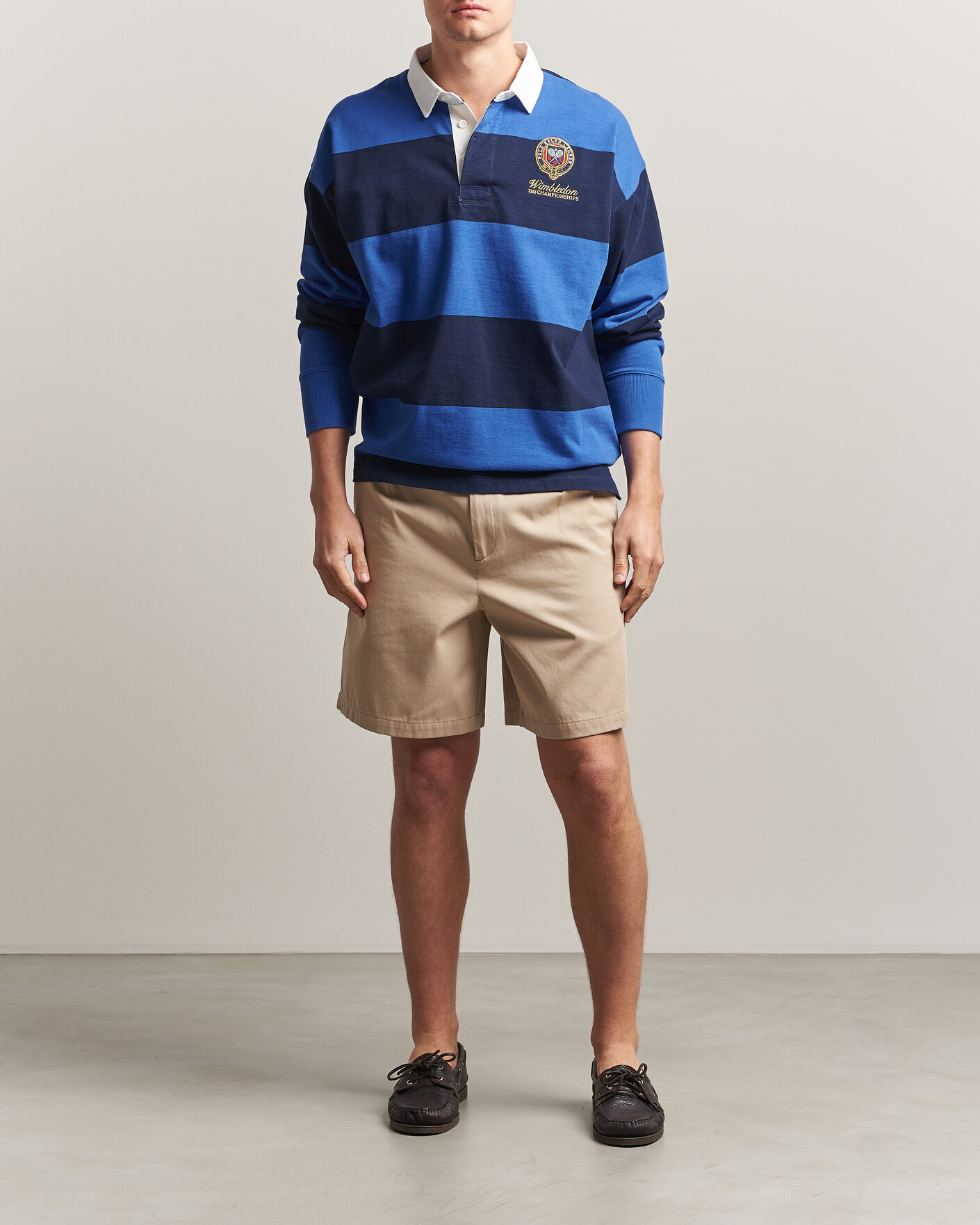 Hombres | Jerséis y prendas de punto | Polo Ralph Lauren | Striped Rugby Pullover Collegiate Blue