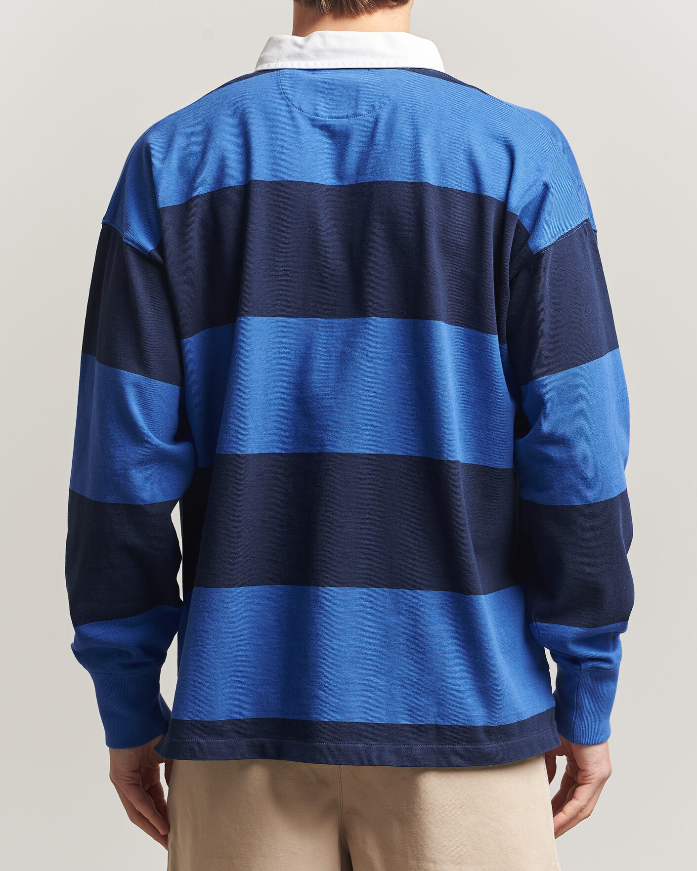 Hombres | Jerséis y prendas de punto | Polo Ralph Lauren | Striped Rugby Pullover Collegiate Blue
