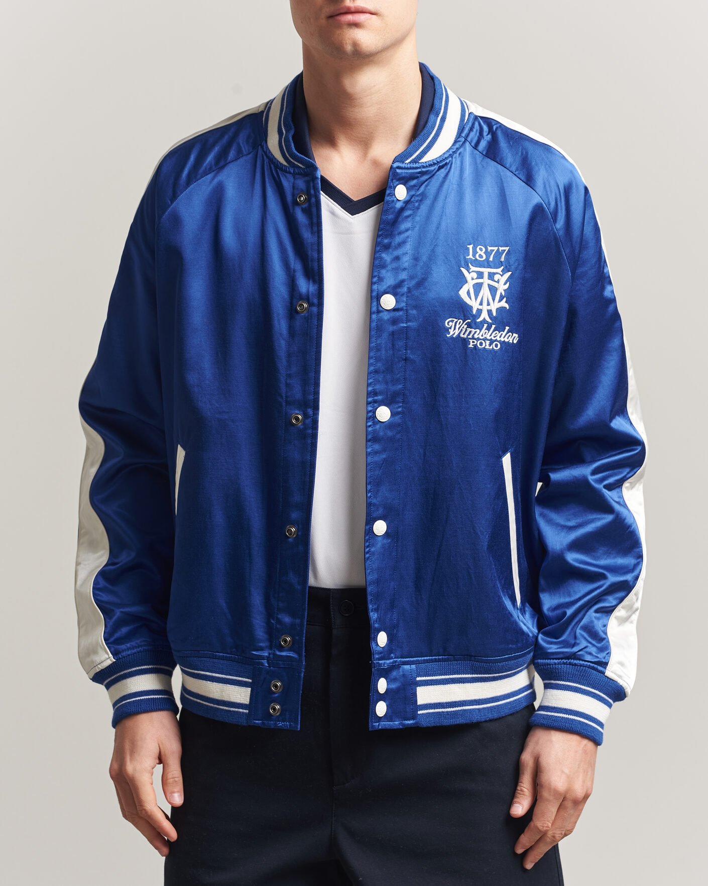Hombres | Abrigos y chaquetas | Polo Ralph Lauren | Championship Bomber Jacket Graphic Royal/White