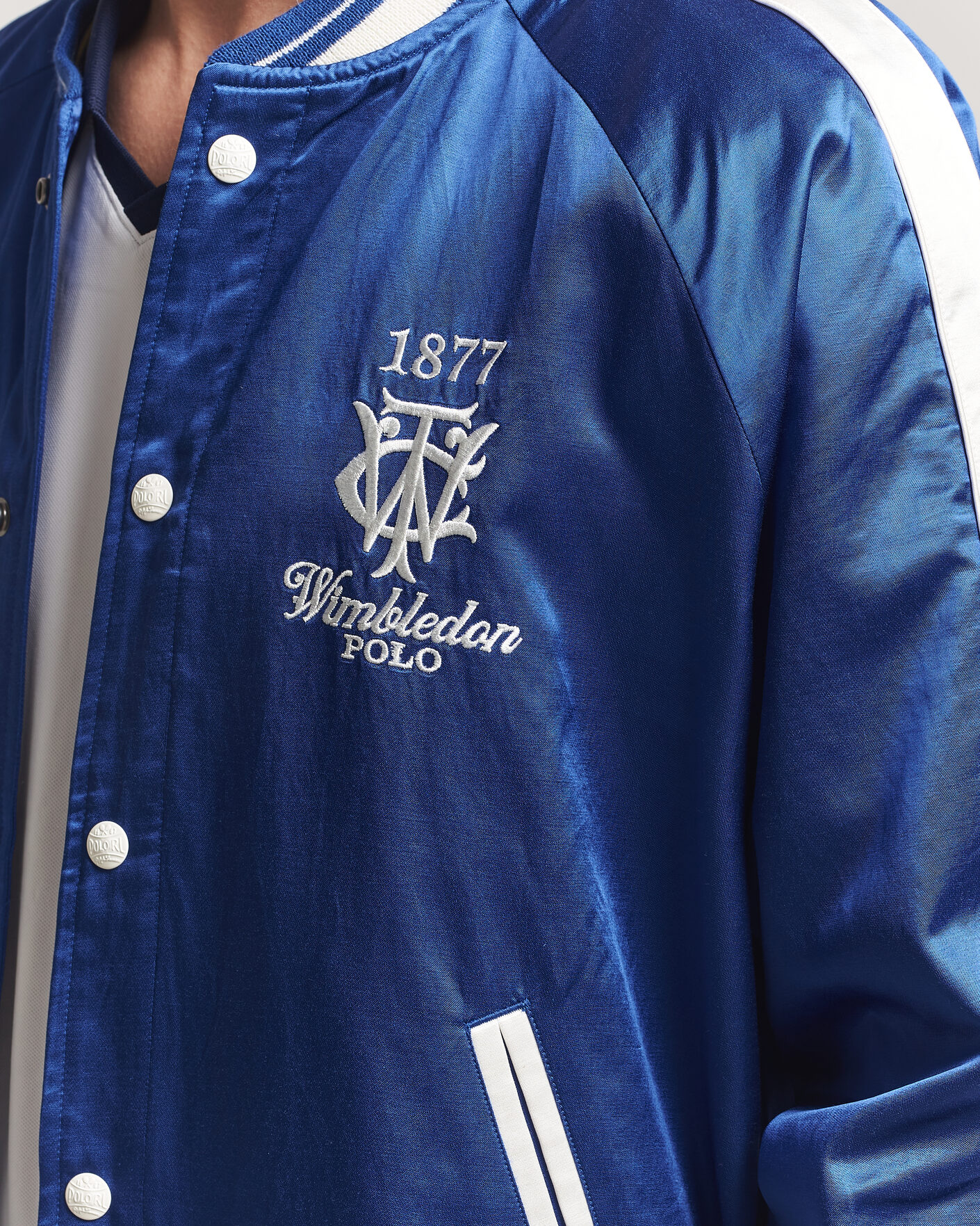 Hombres | Abrigos y chaquetas | Polo Ralph Lauren | Championship Bomber Jacket Graphic Royal/White