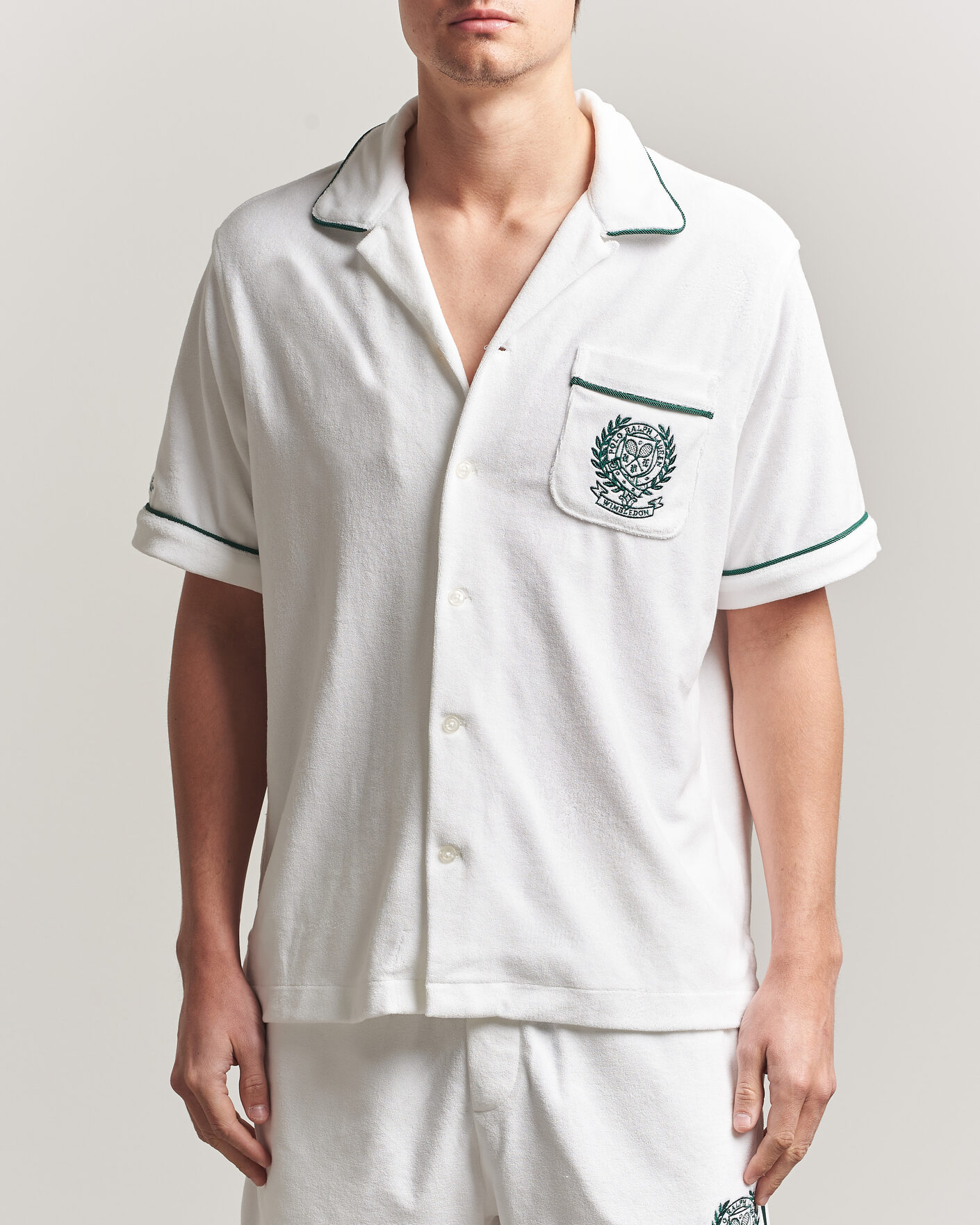 Hombres | Camisas | Polo Ralph Lauren | Terry Short Sleeve Shirt White