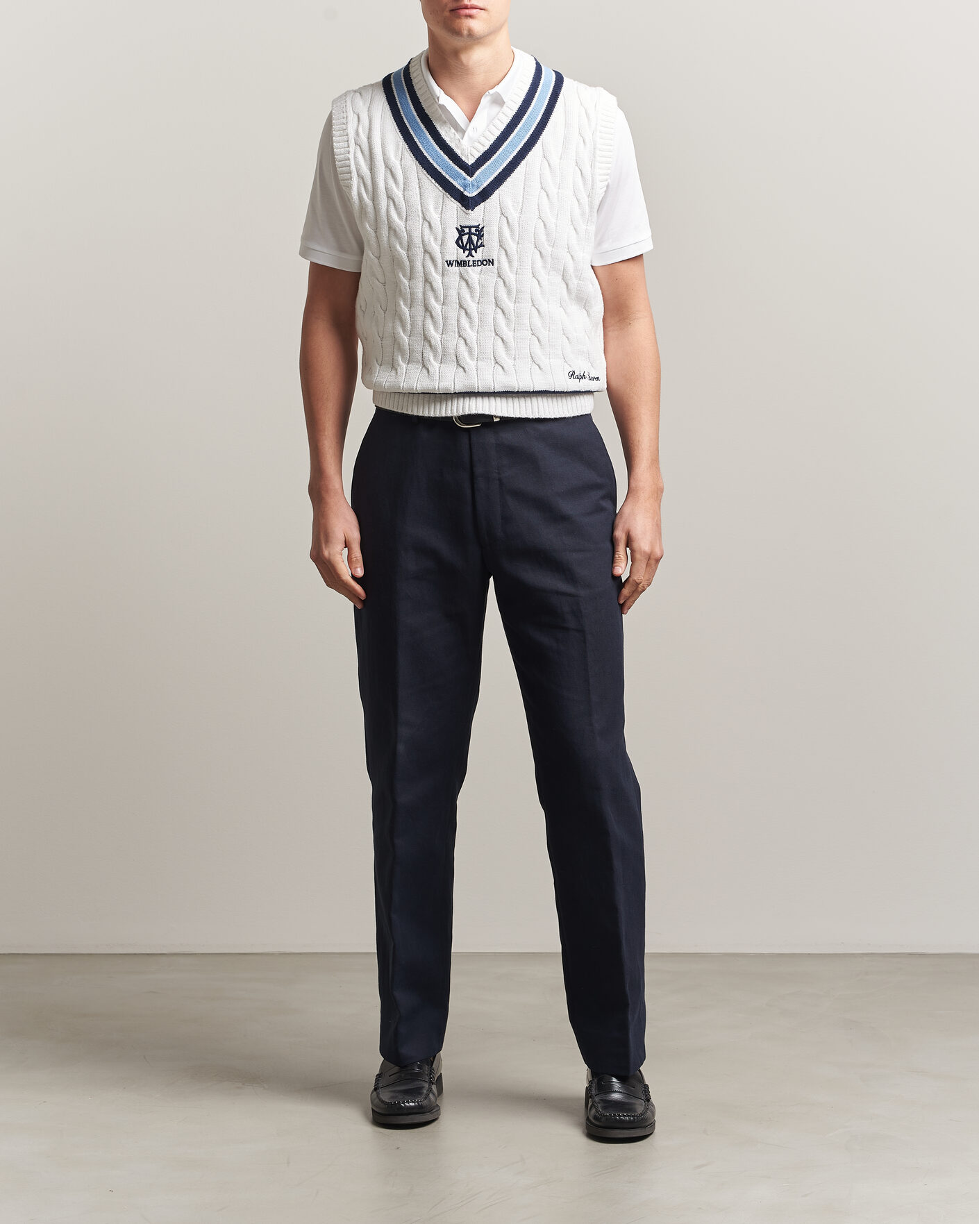 Hombres | Jerséis y prendas de punto | Polo Ralph Lauren | Cotton Cable Vest Cream Combo