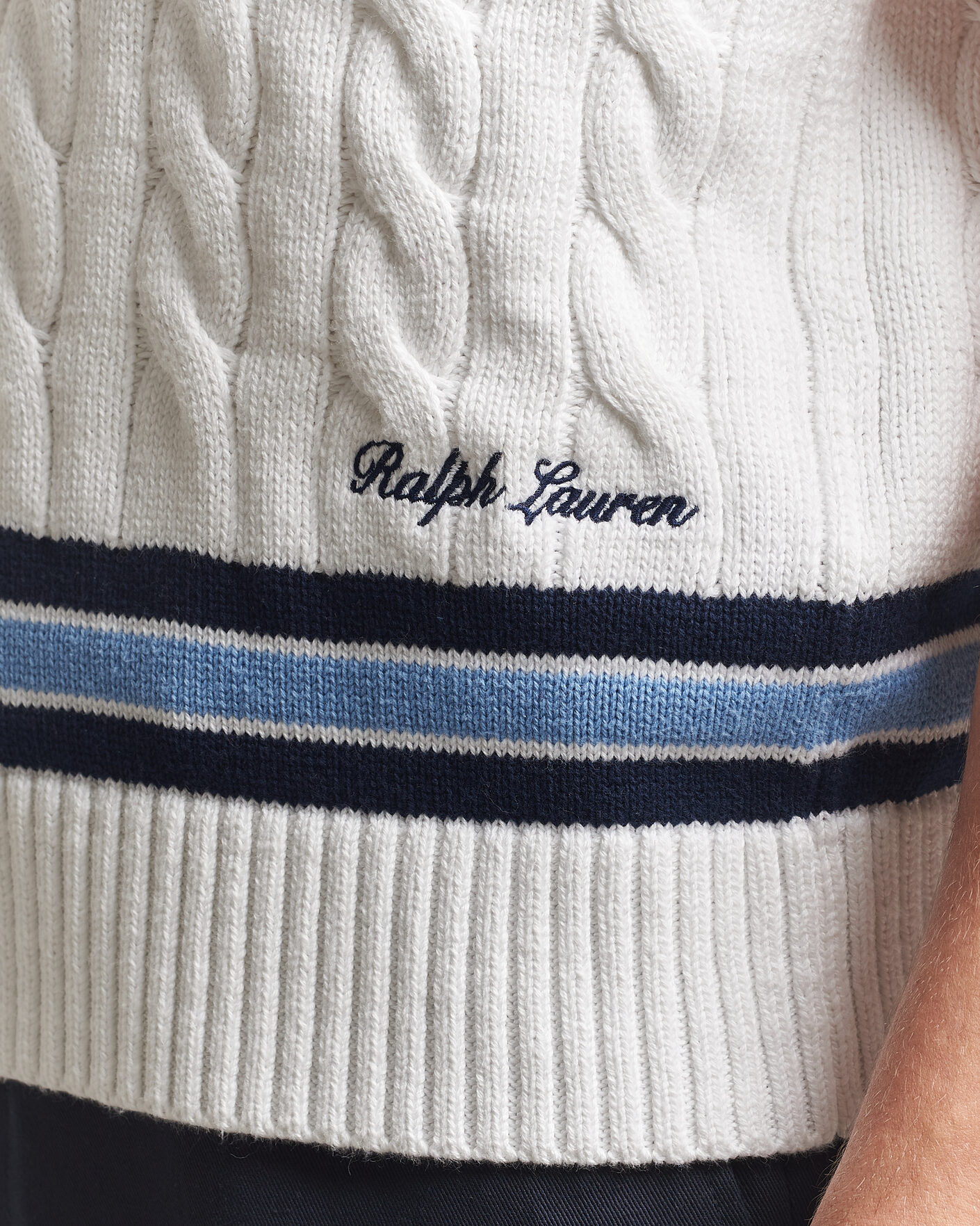 Hombres | Jerséis y prendas de punto | Polo Ralph Lauren | Cotton Cable Vest Cream Combo