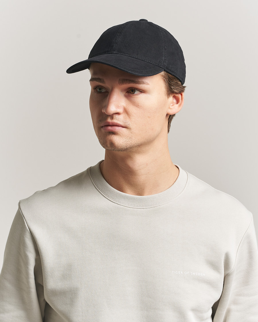 Hombres | Sombreros y gorras | Tiger of Sweden | Hent Washed Cap Black