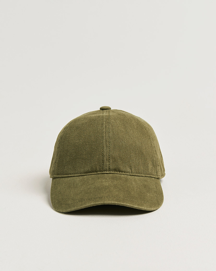 Hombres | Sombreros y gorras | Tiger of Sweden | Hent Washed Cap Kalamata Green