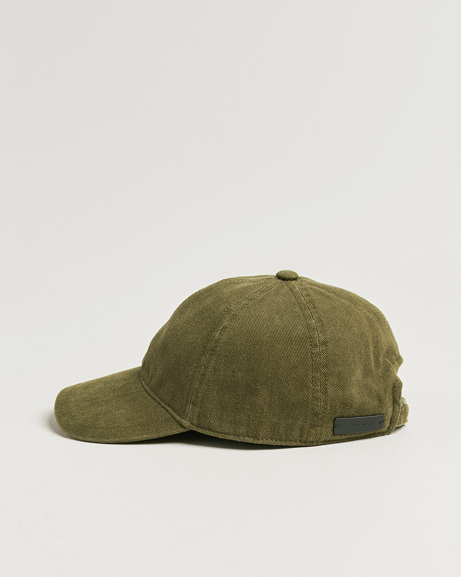 Hombres | Sombreros y gorras | Tiger of Sweden | Hent Washed Cap Kalamata Green