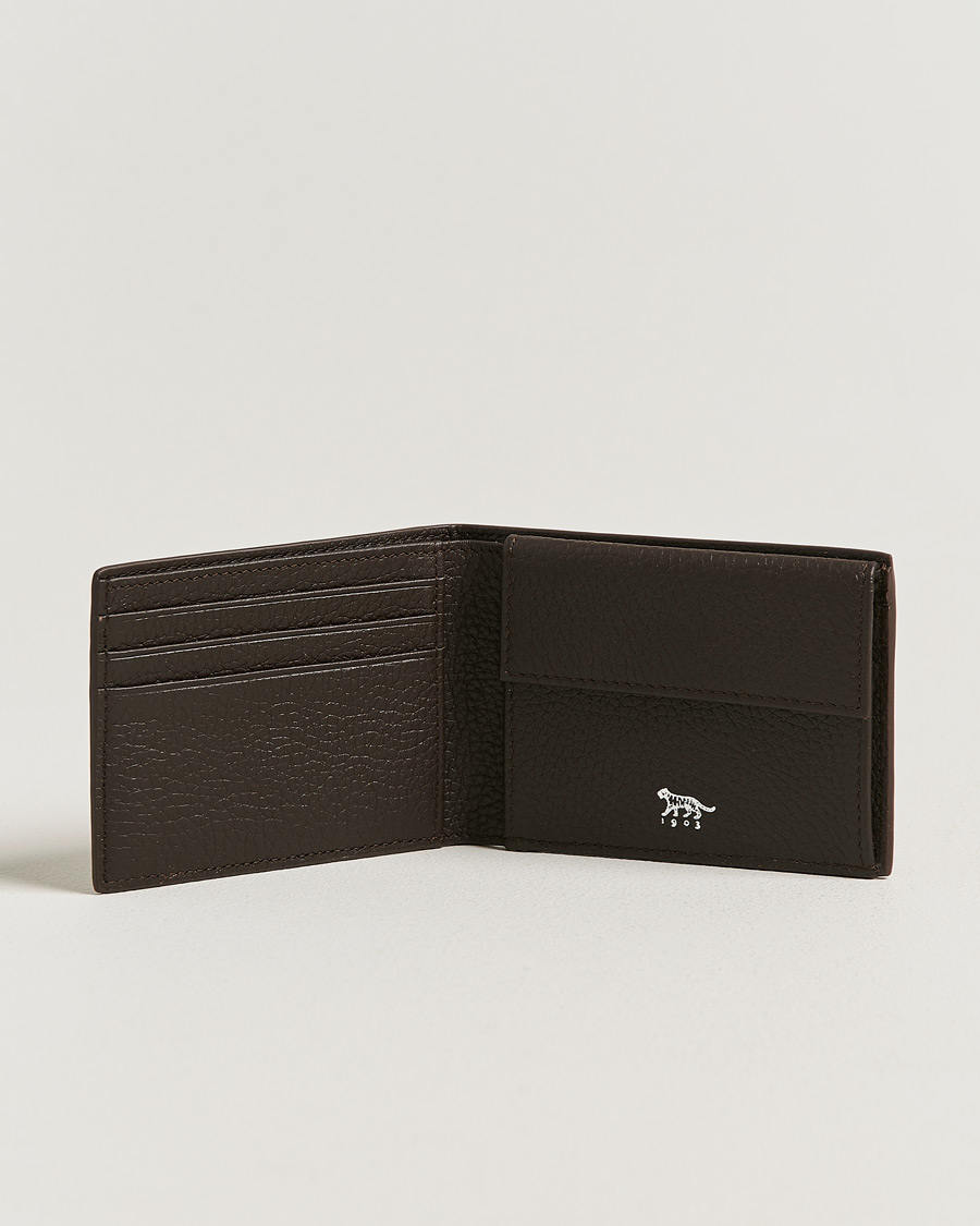 Hombres | Billeteras | Tiger of Sweden | Wivallius Leather Wallet Dark Brown