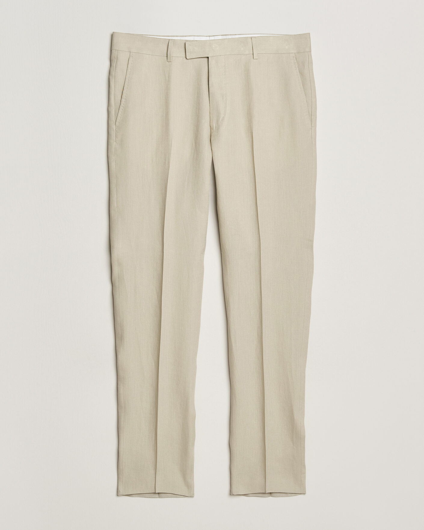 Hombres | Pantalones | Tiger of Sweden | Tenuta Linen Suit Trousers Cream Sand