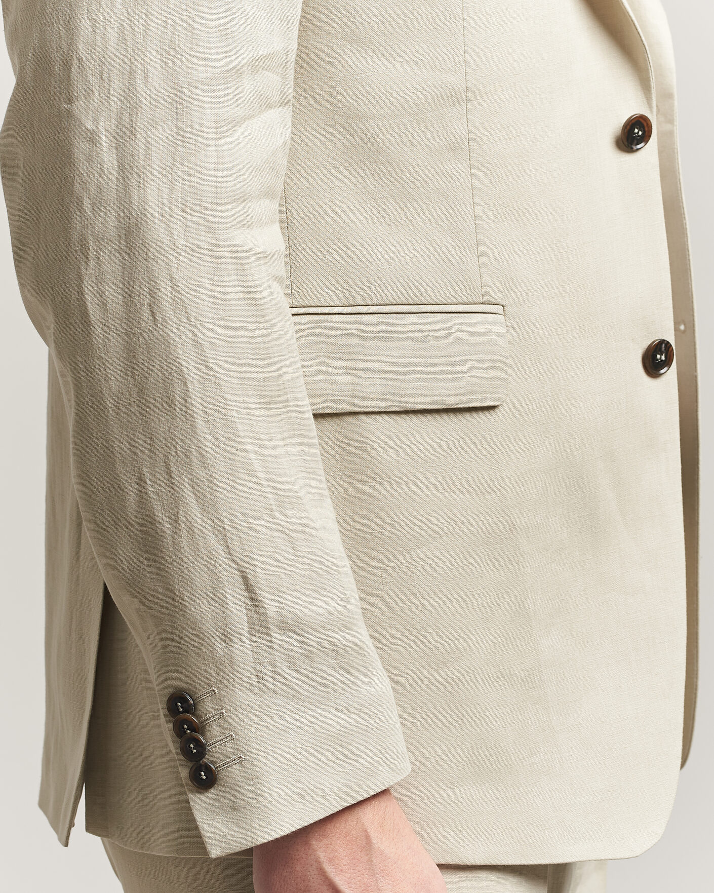 Hombres | Blazers | Tiger of Sweden | Justin Linen Suit Blazer Cream Sand
