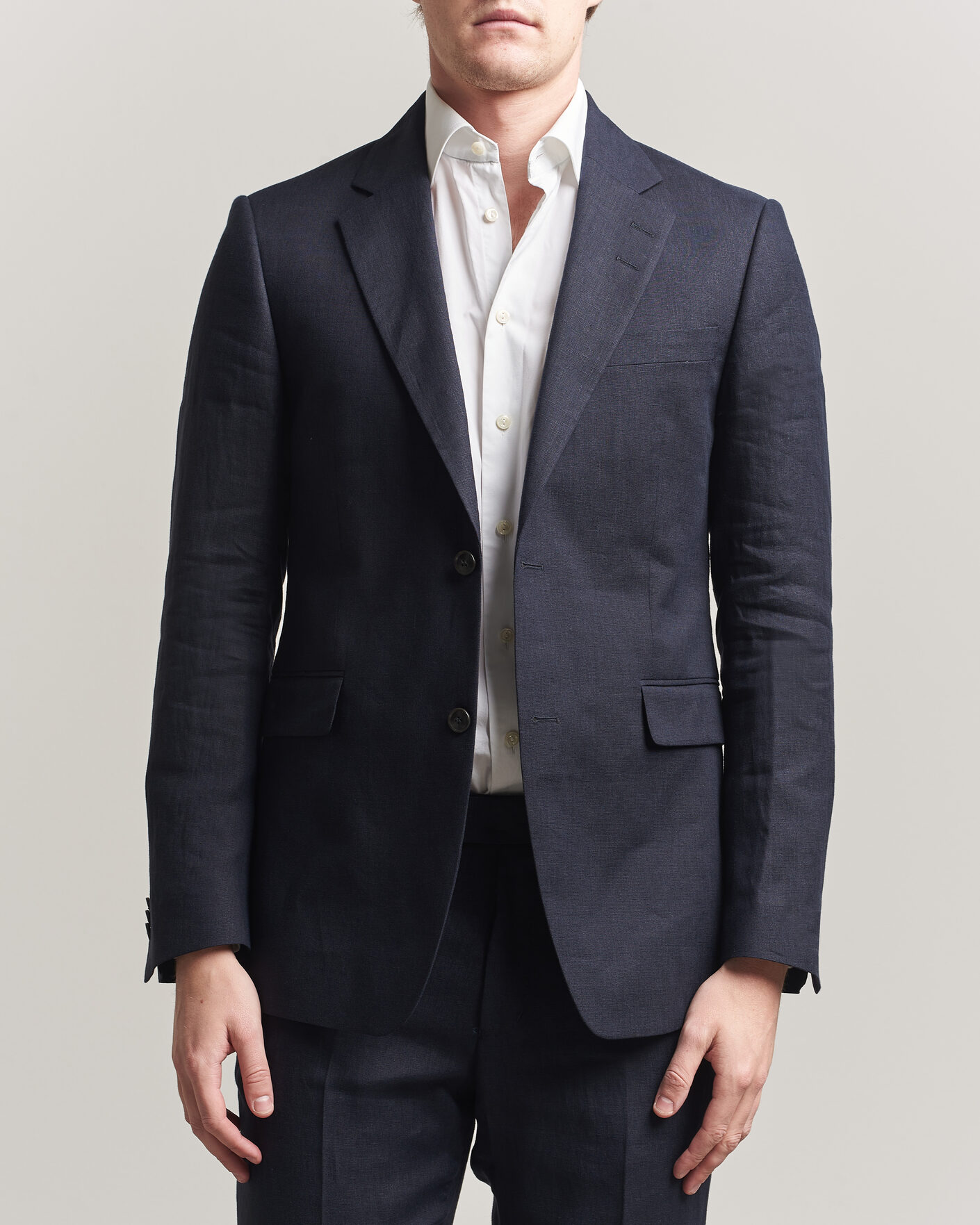 Hombres | Blazers | Tiger of Sweden | Justin Linen Suit Blazer Midnight Blue