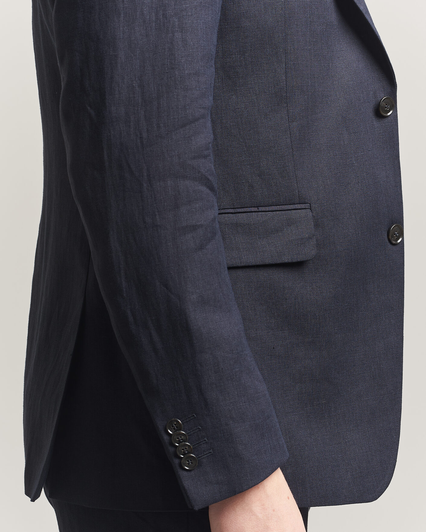 Hombres | Blazers | Tiger of Sweden | Justin Linen Suit Blazer Midnight Blue