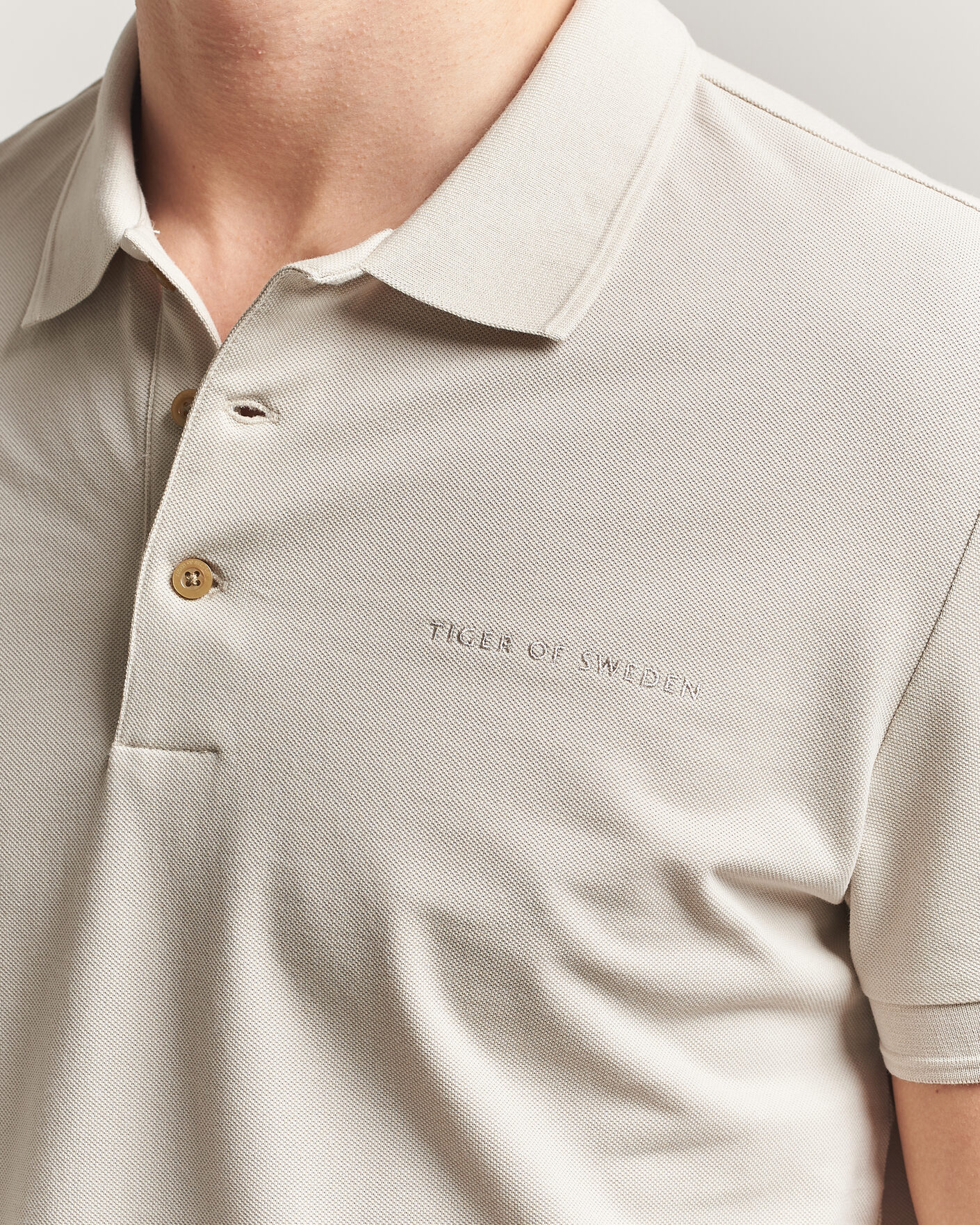 Hombres | Polos | Tiger of Sweden | Darios Polo Seline Grey