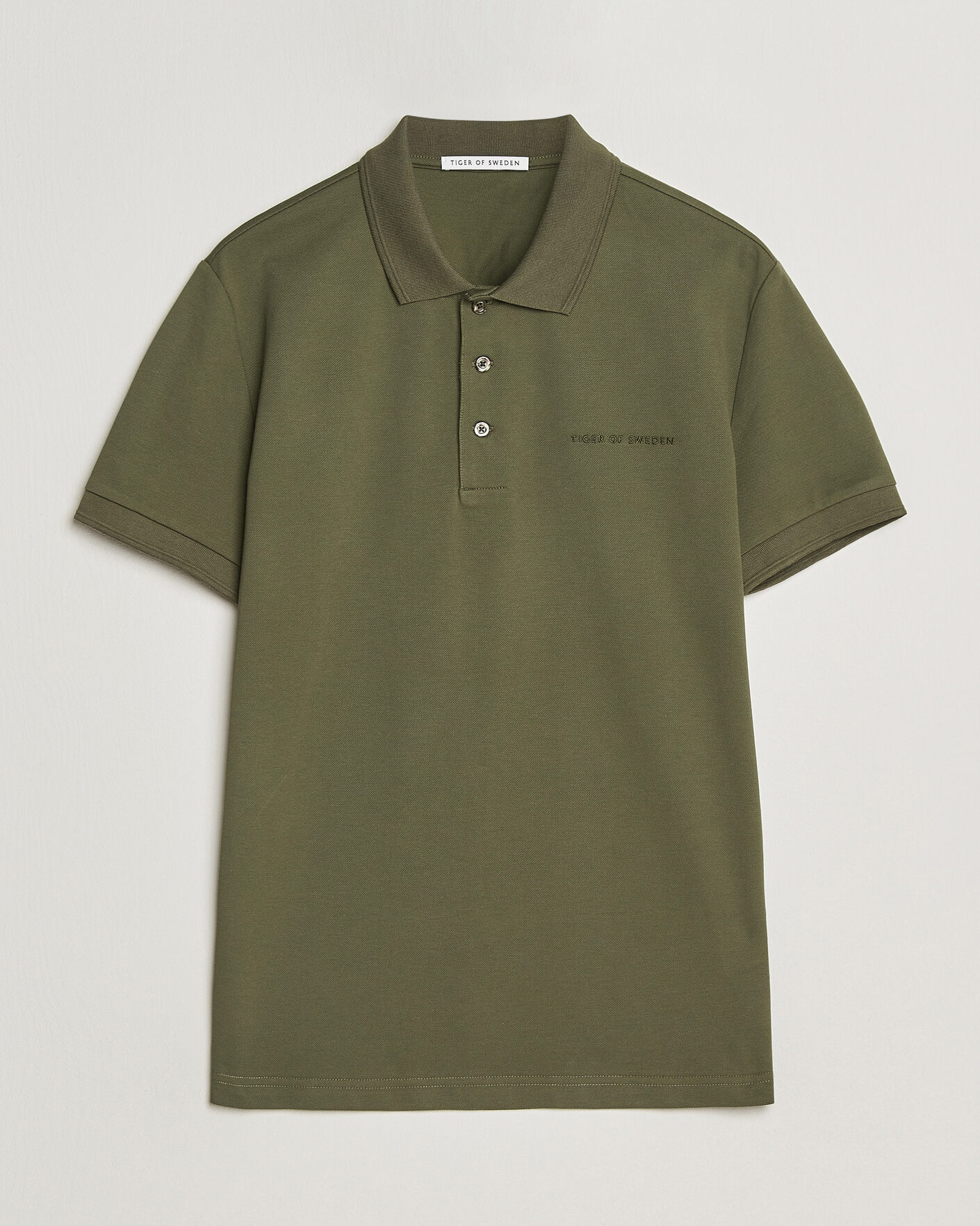 Hombres | Polos | Tiger of Sweden | Darios Polo Kalamata Green