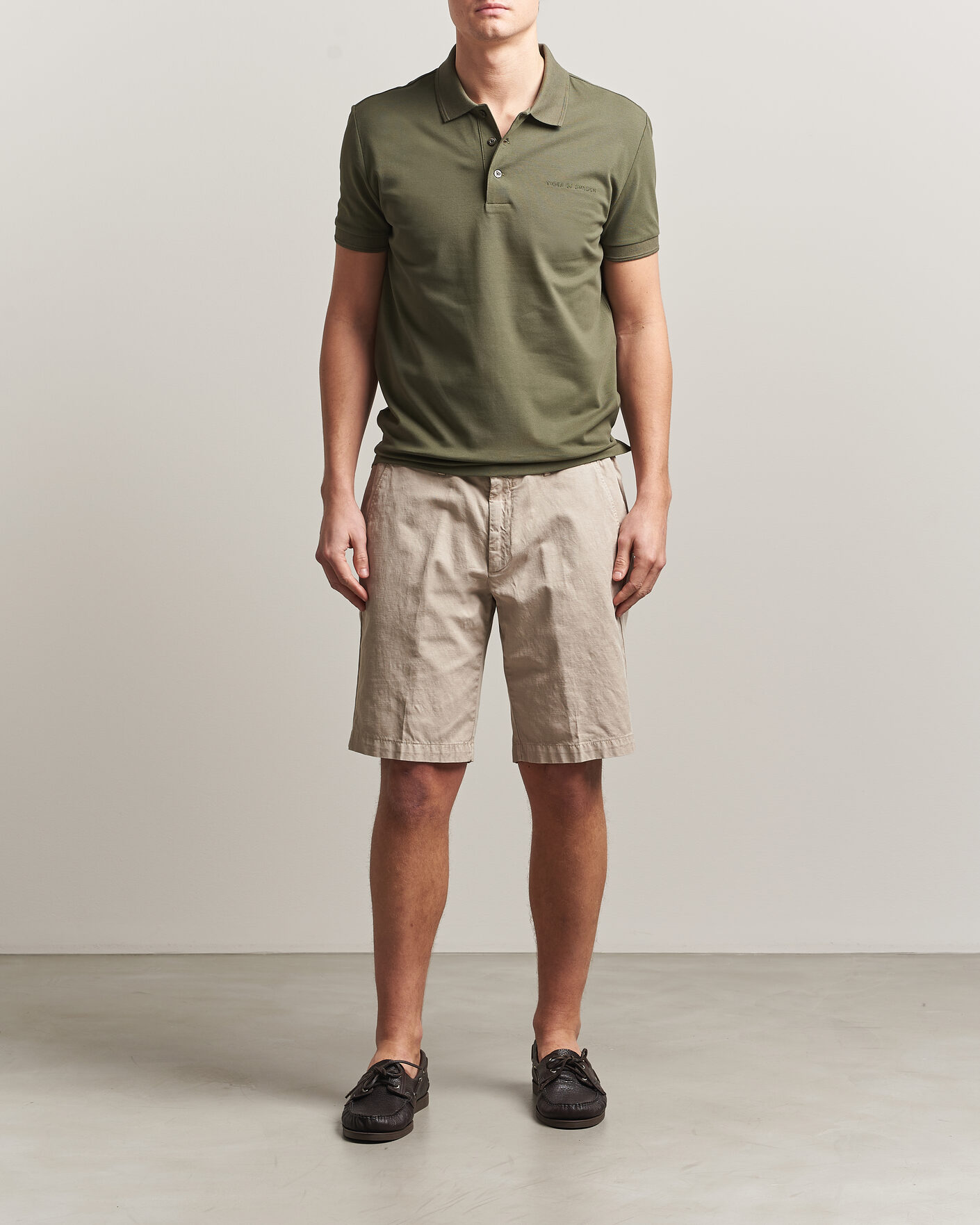 Hombres | Polos | Tiger of Sweden | Darios Polo Kalamata Green