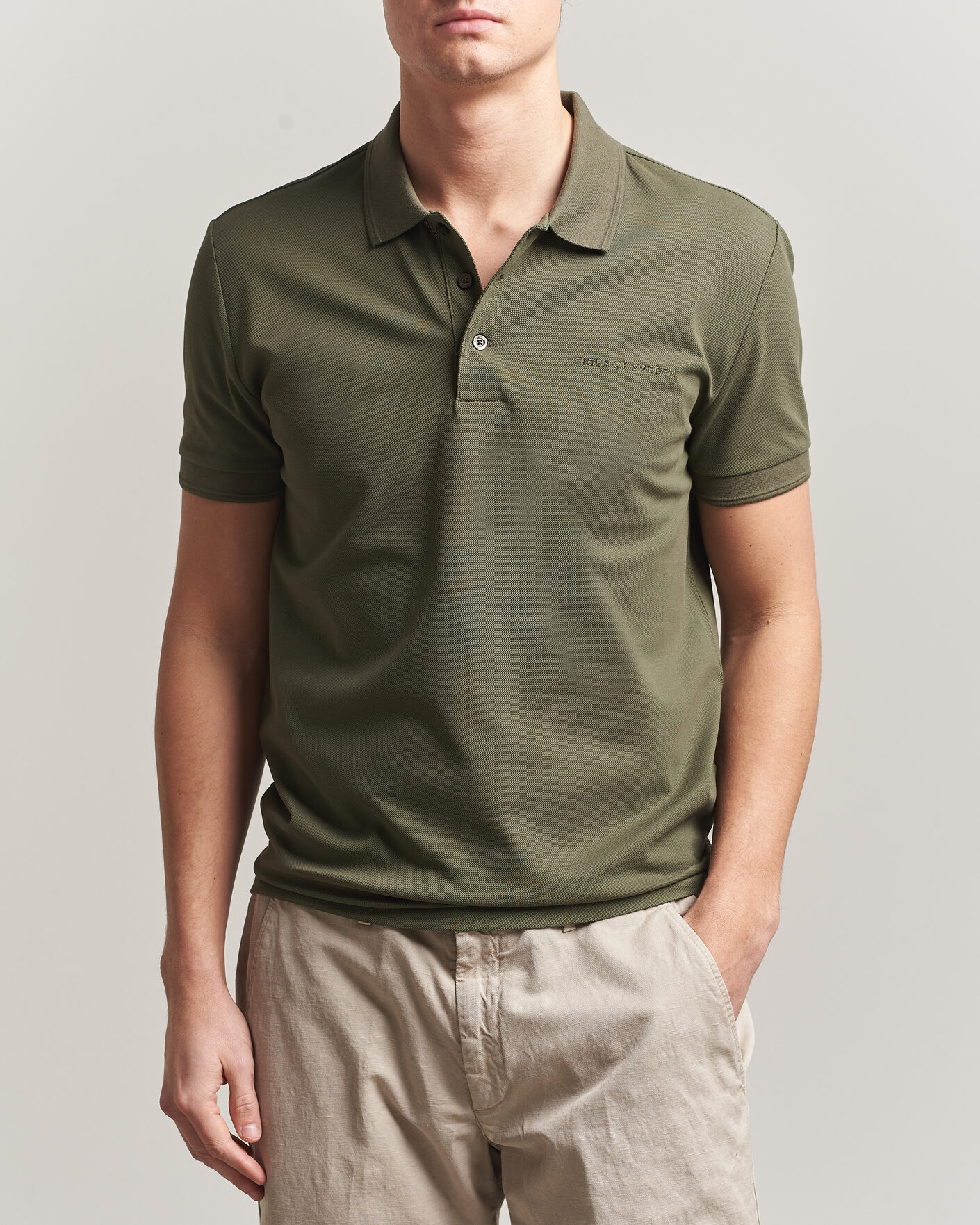 Hombres | Polos | Tiger of Sweden | Darios Polo Kalamata Green