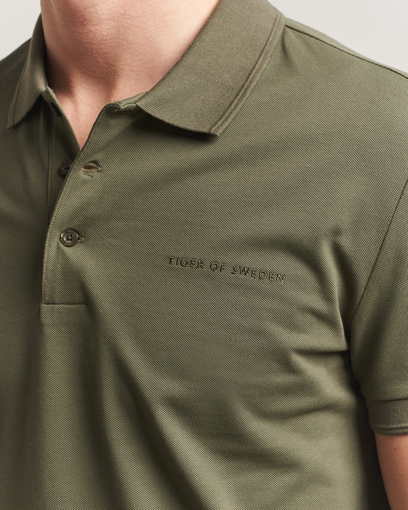 Hombres | Polos | Tiger of Sweden | Darios Polo Kalamata Green
