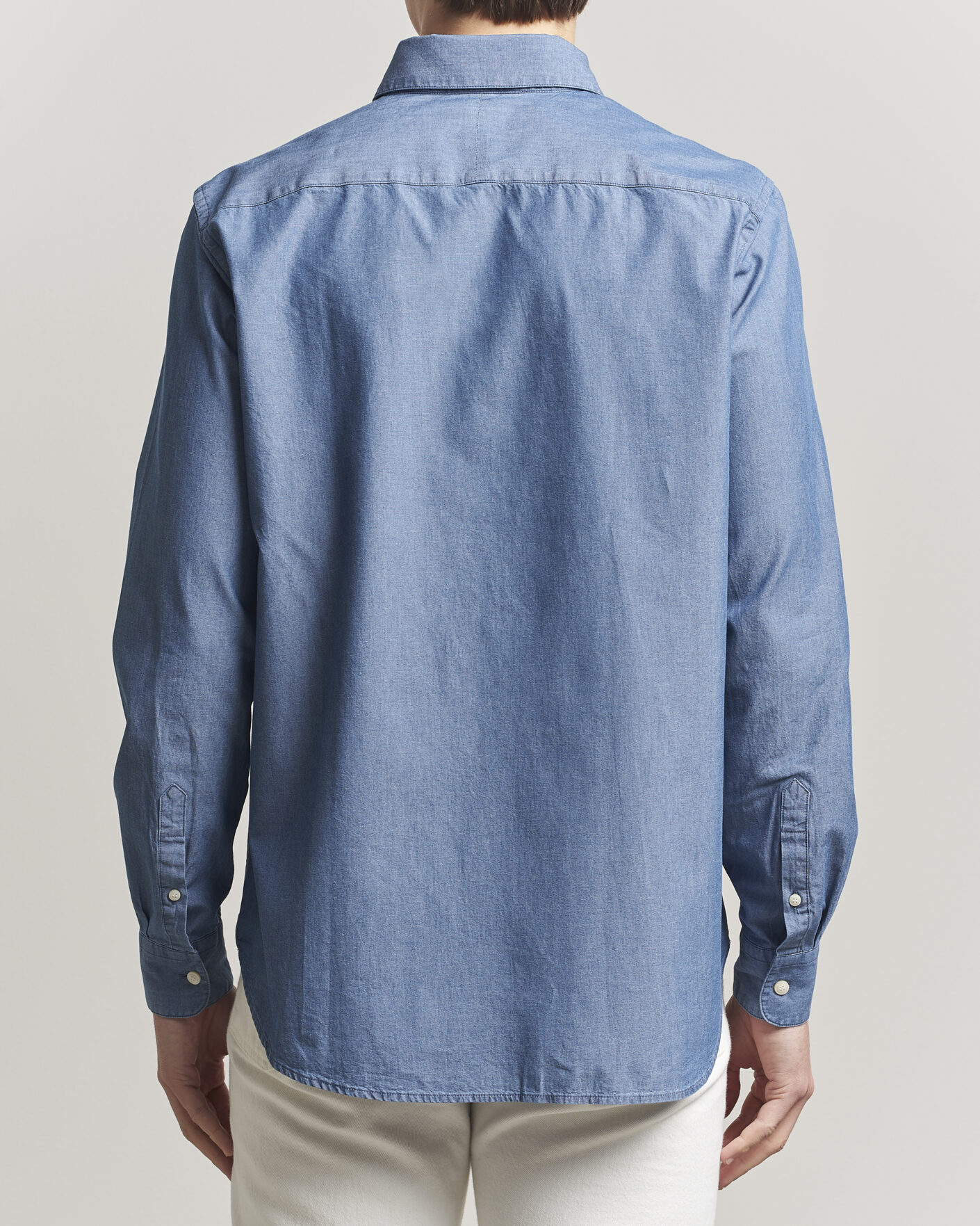 Hombres | Camisas | Tiger of Sweden | Bjorn Denim Shirt Bering Sea